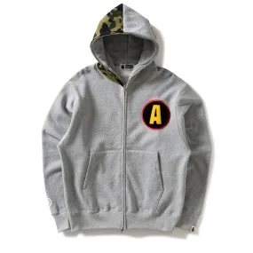 Urban Nomad A Bathing Ape Shadow Bape Relaxed Fit Hoodie - Grey
