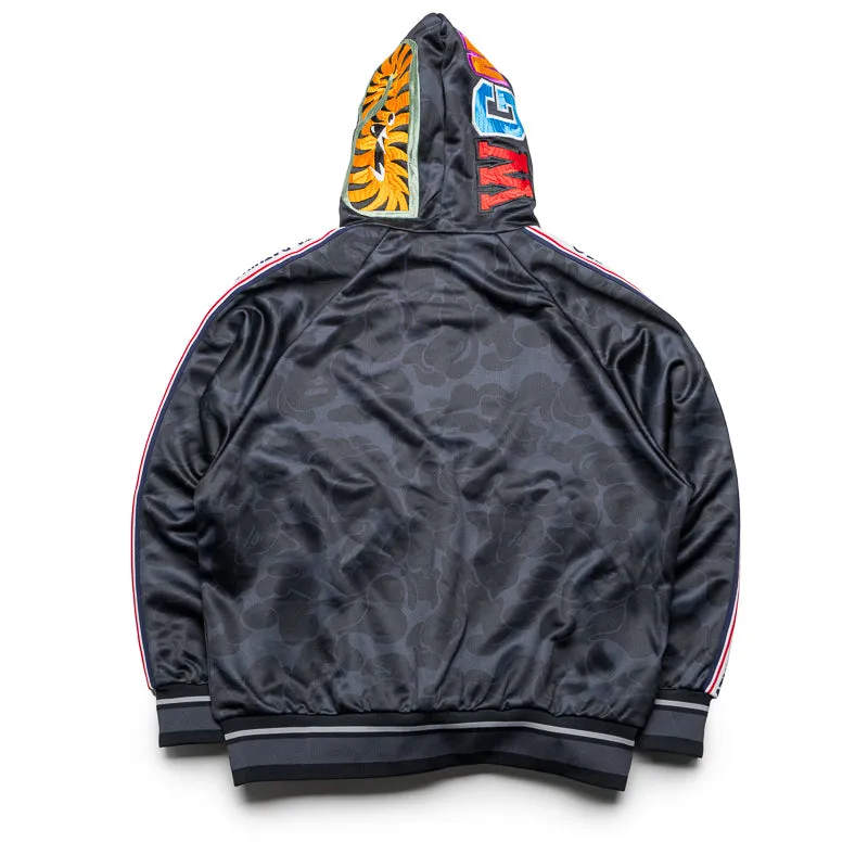 A Bathing Ape Solid Camo Shark Full Zip Hoodie - Black Mediterranean style