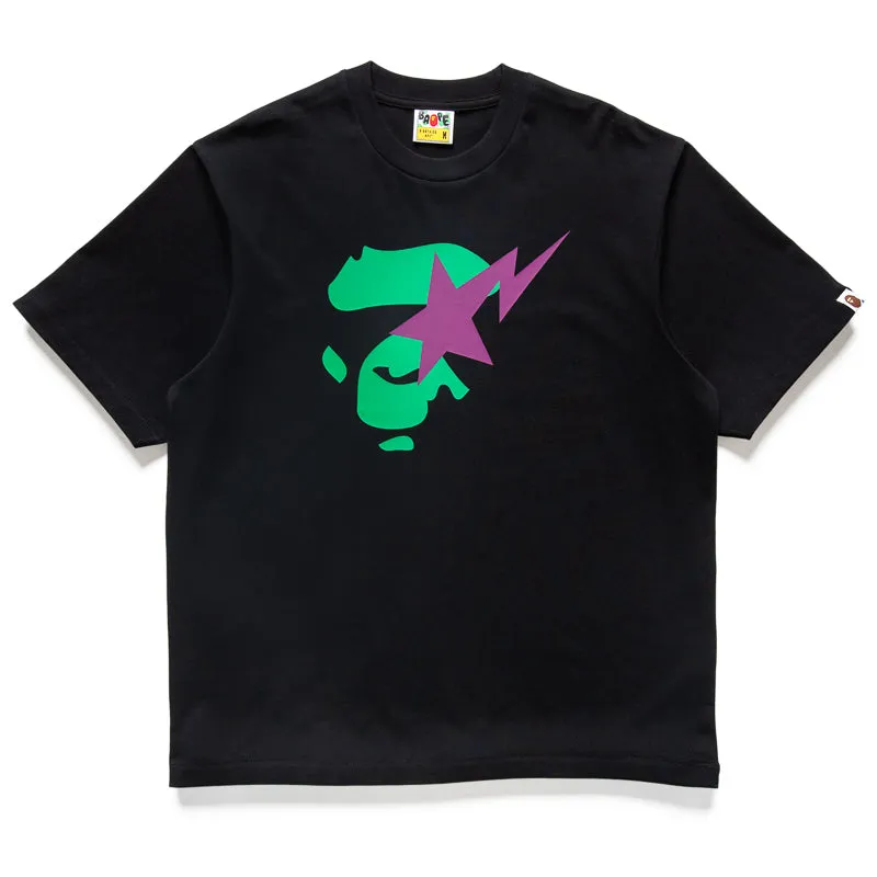 A Bathing Ape Sta Ape Face Tee - Black tent venue narrow legs