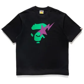 A Bathing Ape Sta Ape Face Tee - Black tent venue narrow legs