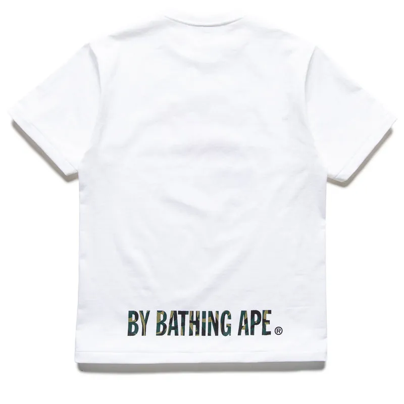 A Bathing Ape Trail Camo Ape Face Sta Tee - White/Green Tight Fit Sneakers