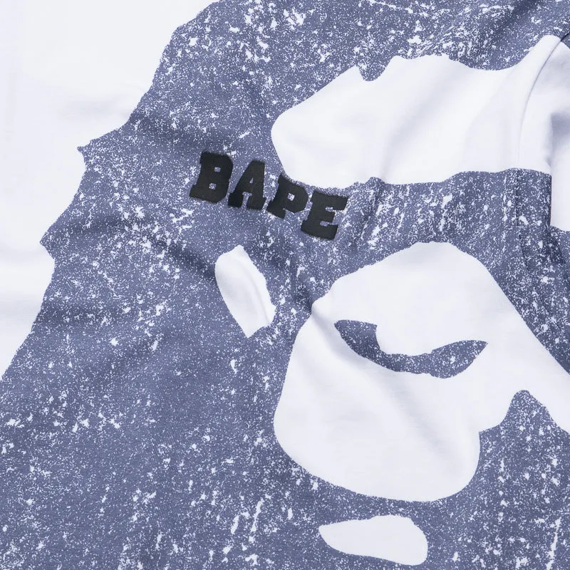 Machine washable A Bathing Ape Water Print College Relaxed Tee - White