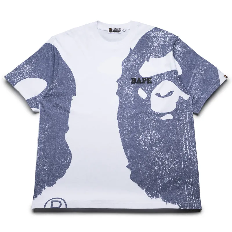 Yoga wear A Bathing Ape Water Print College Relaxed Tee - White