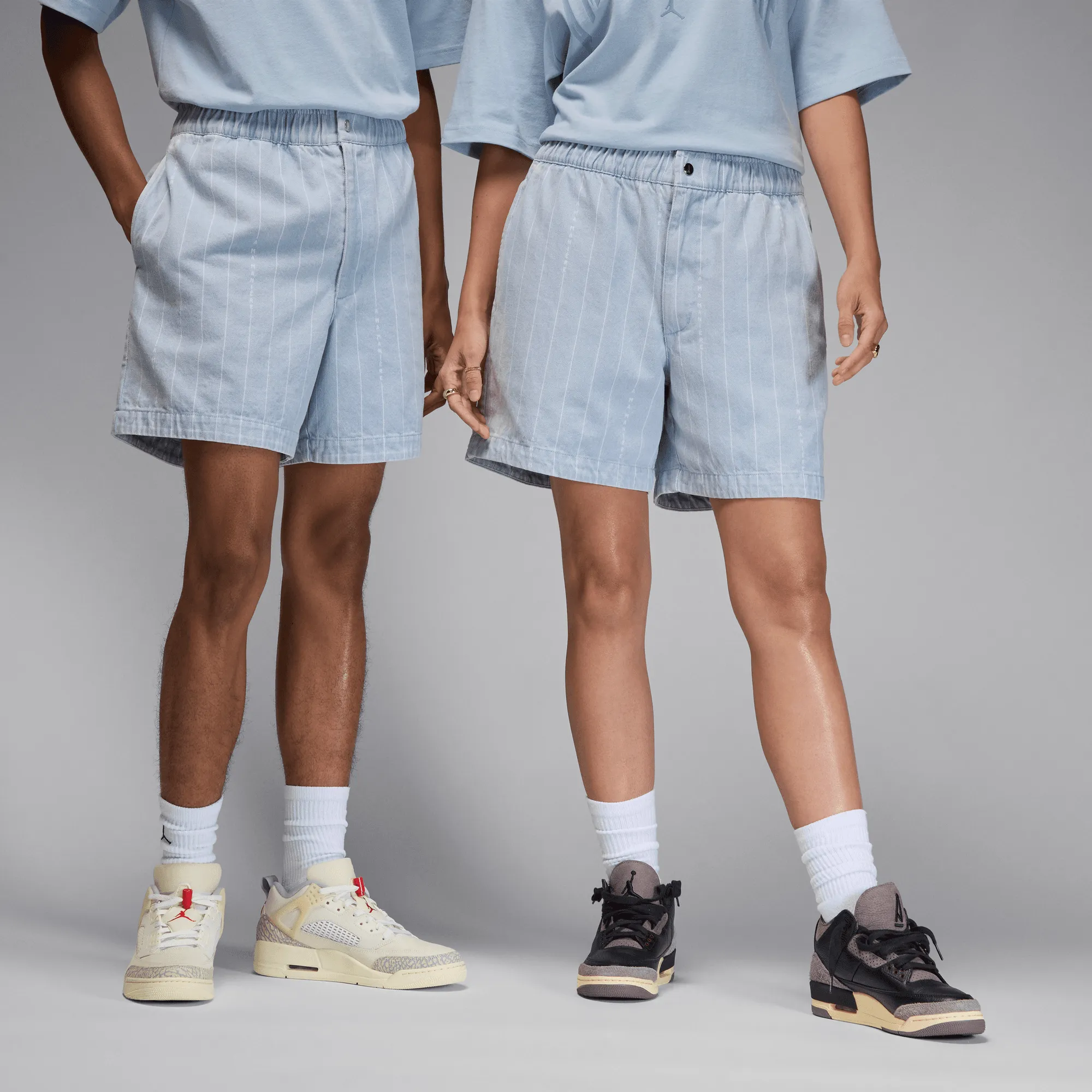 SustainableYarnBlend Loose Fit A MA MANIERE X JORDAN SHORTS - ARMORY BLUE