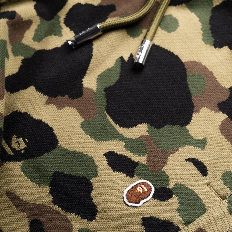 Festival wear A Bathing Ape 1st Camo Jacquard One Point Sweat Shorts - Green