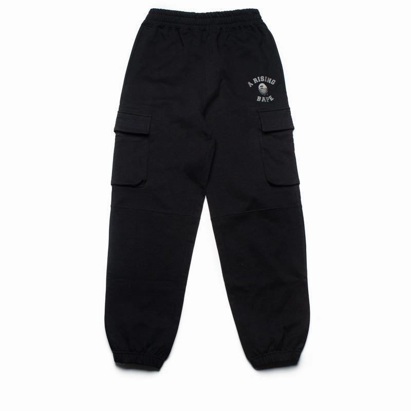 A Bathing Ape A Rising Bape Military Sweatpants - Black Quick Release Closure Quick Release Hem Adjusters