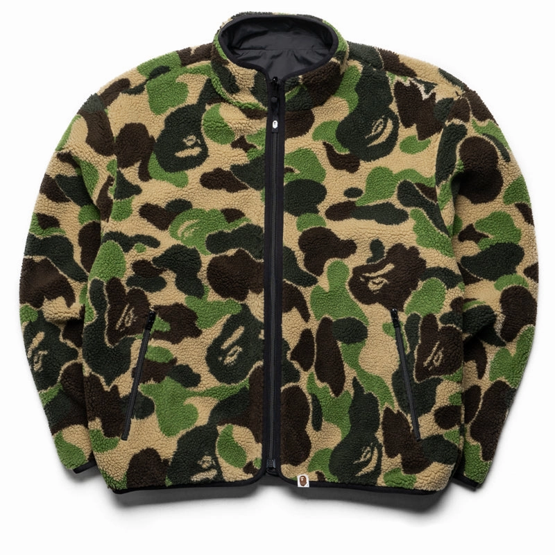 Layered construction A Bathing Ape ABC Camo Boa Reversible Jacket - Green
