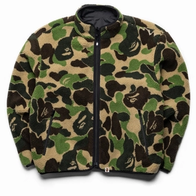 Layered construction A Bathing Ape ABC Camo Boa Reversible Jacket - Green
