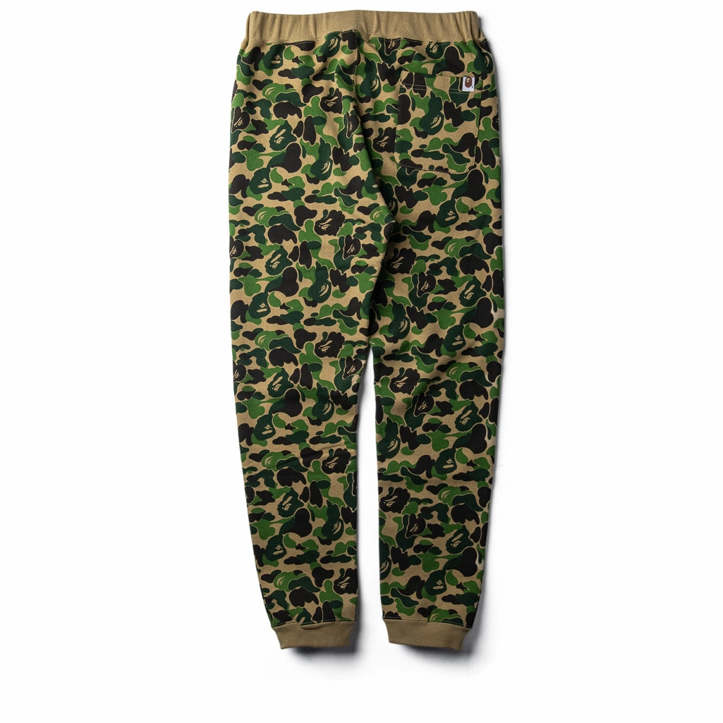 High Waisted Design A Bathing Ape ABC Crystal Stone Sweatpants - Green