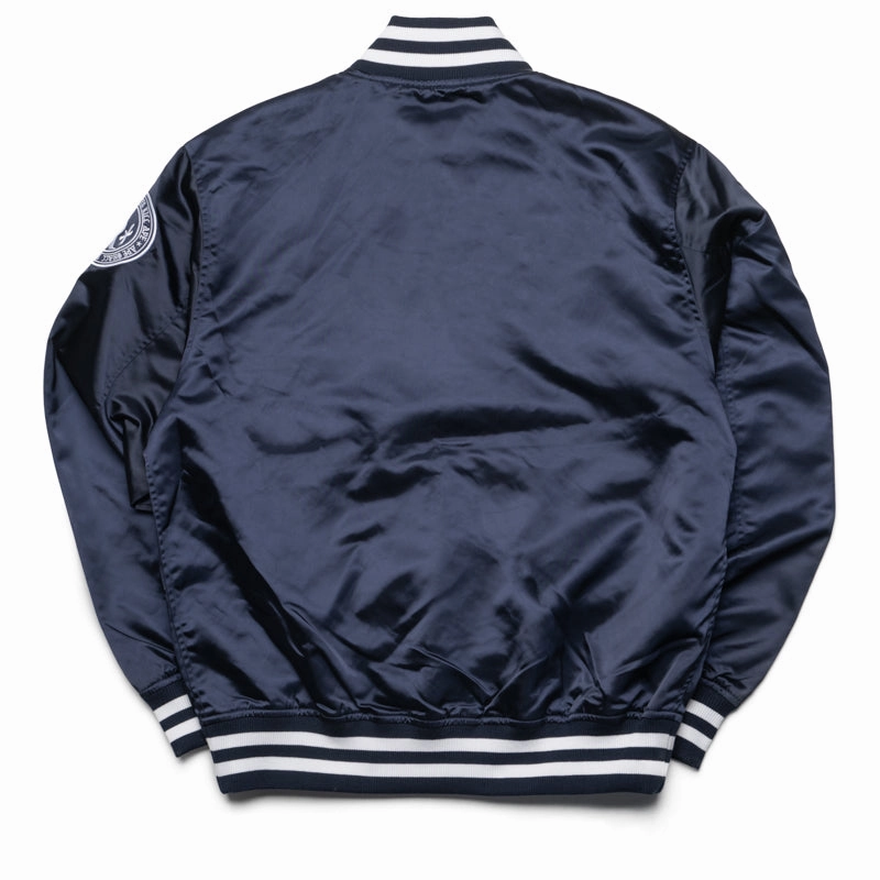 A Bathing Ape Baseball Varsity Jacket - Navy Heat Resistant Layer Core Utility