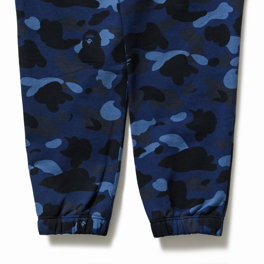 Abrasion Resistant Reinforcements A Bathing Ape Camo Wide Sweatpants - Navy