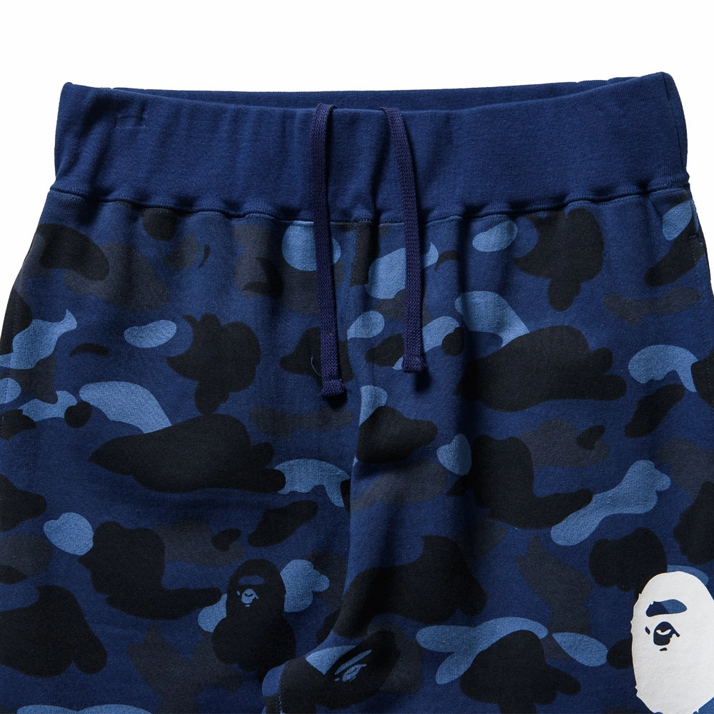 Vapor Weight Fabric A Bathing Ape Camo Wide Sweatpants - Navy