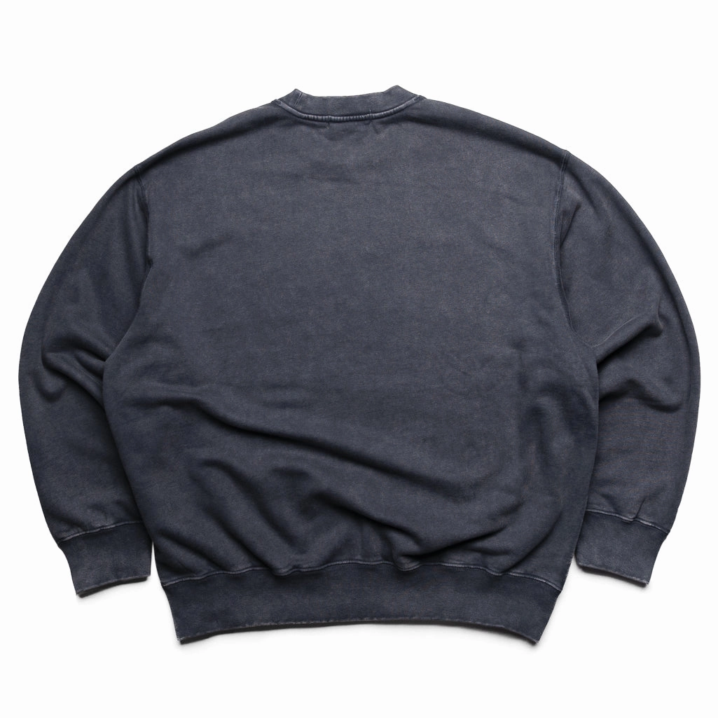 A Bathing Ape Garment Dye College Crewneck - Charcoal