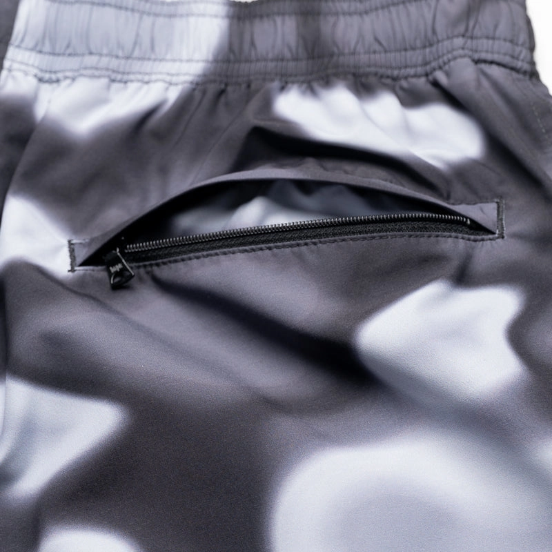 A Bathing Ape Liquid Camo One Point Beach Shorts - Black Festival Outfit