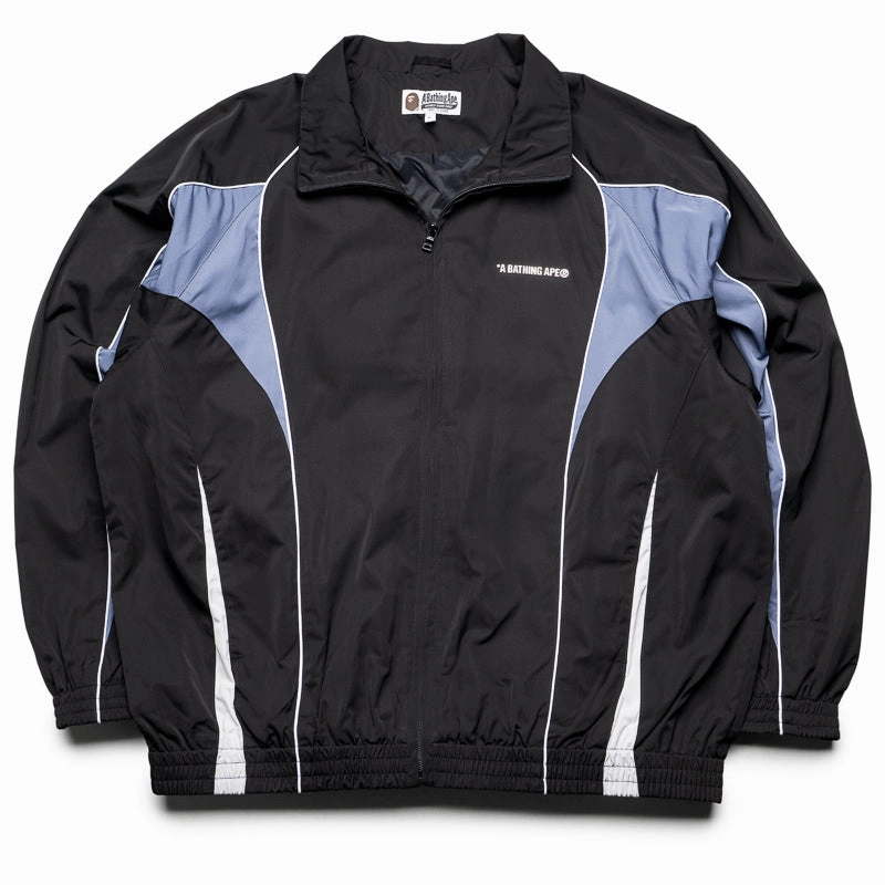 windy A Bathing Ape Logo Nylon Track Jacket - Black