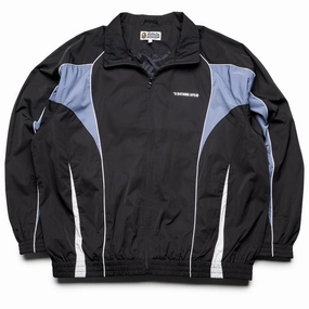 windy A Bathing Ape Logo Nylon Track Jacket - Black
