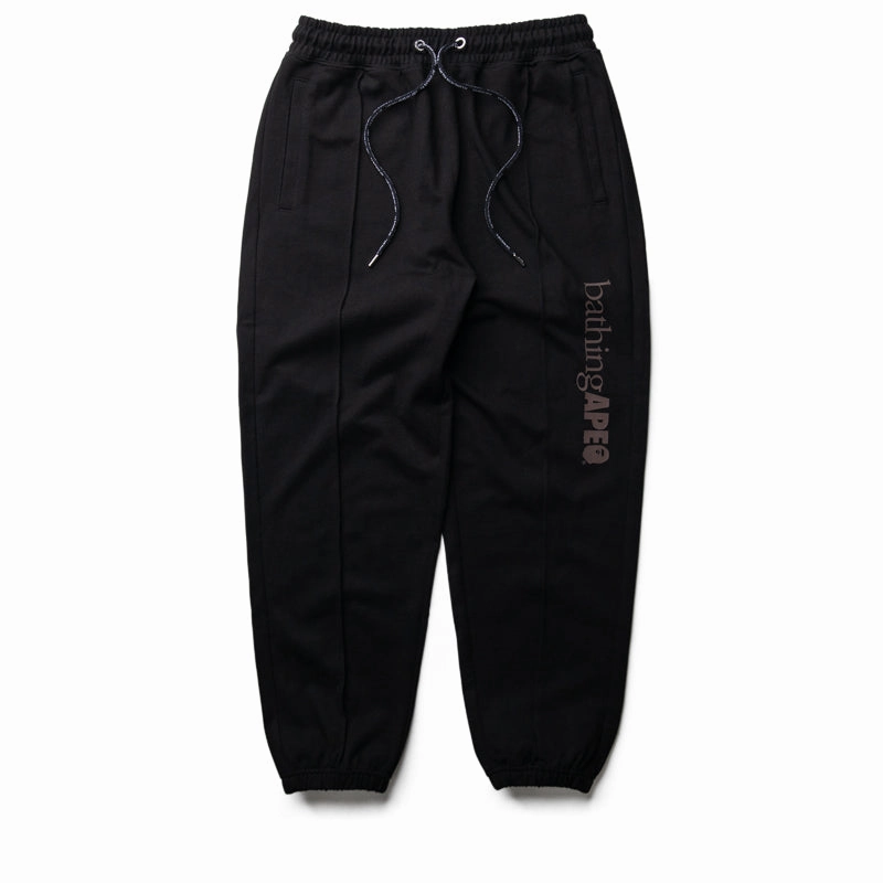 Tear ResistantWeave Tagless Comfort Design A Bathing Ape Pintuck Sweatpants - Black