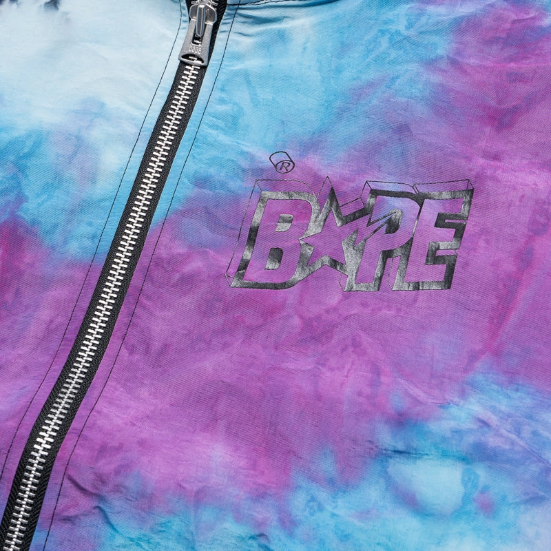 A Bathing Ape Tie Dye Track Jacket - Black Magnet