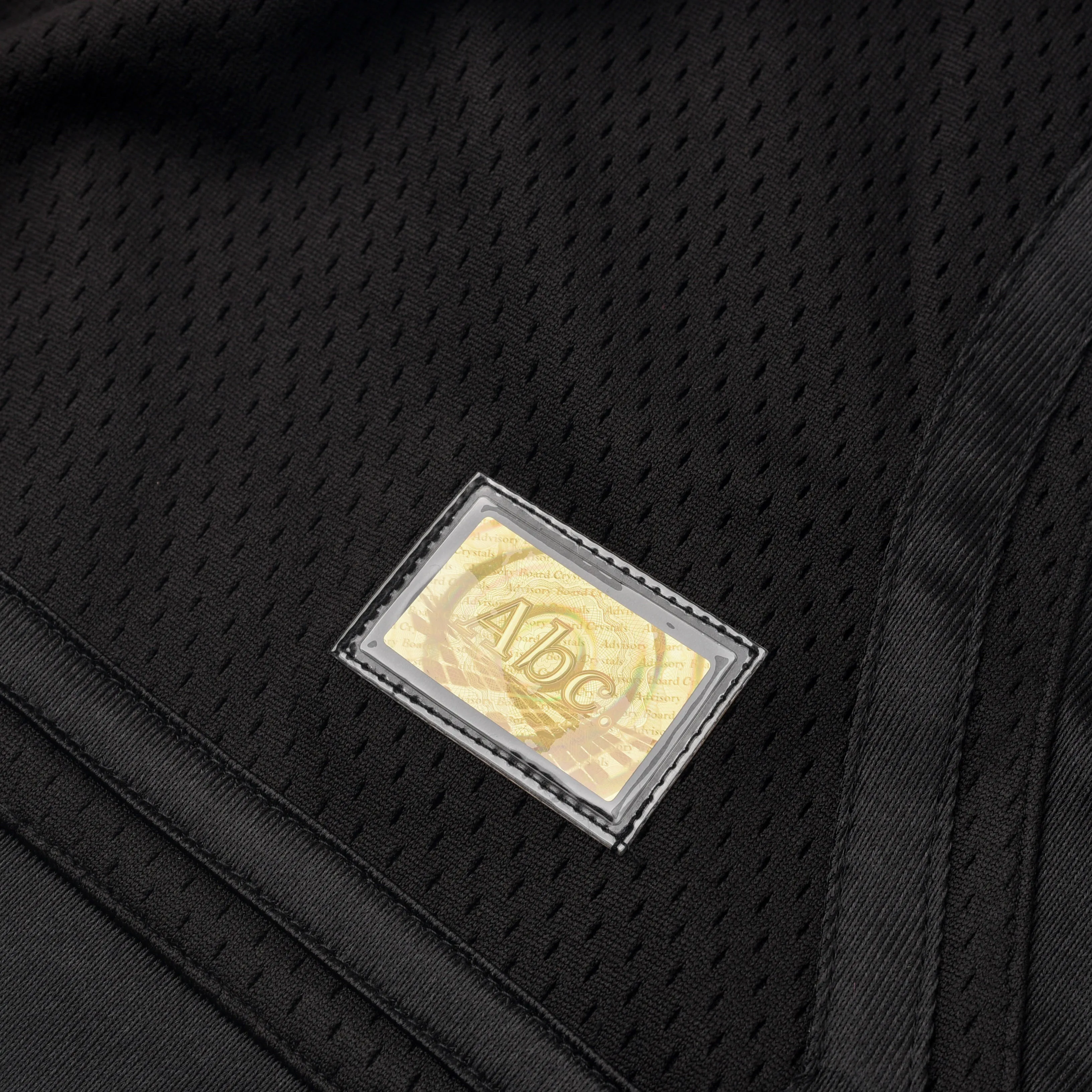 ABC.123. MESH SATIN BASKETBALL SHORTS - BLACK Virtual Fit