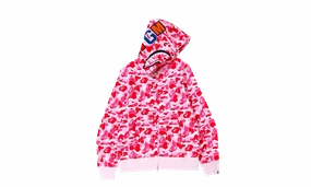 ABC Camo Shark Full Zip Hoodie "Pink"
