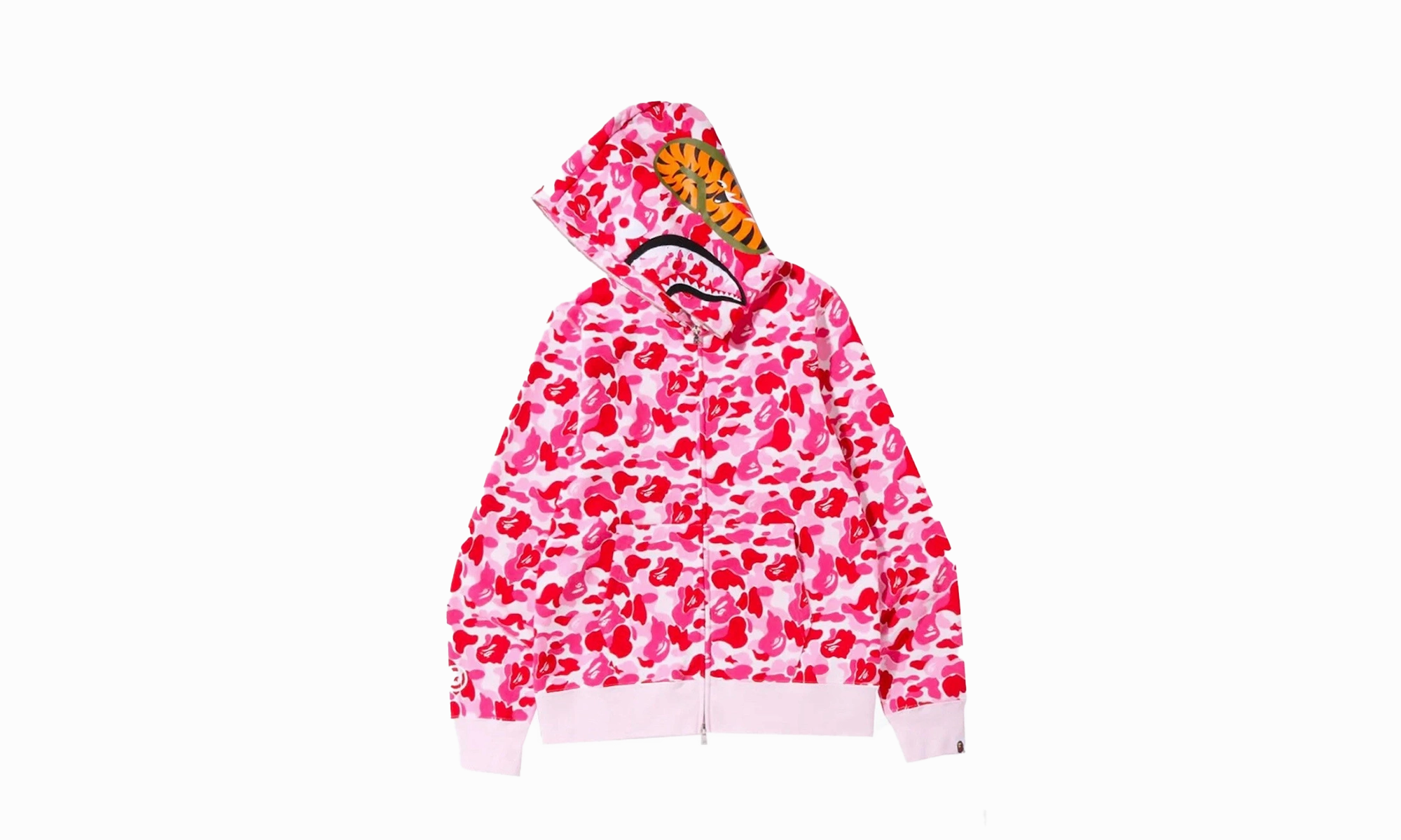 ABC Camo Shark Full Zip Hoodie "Pink"