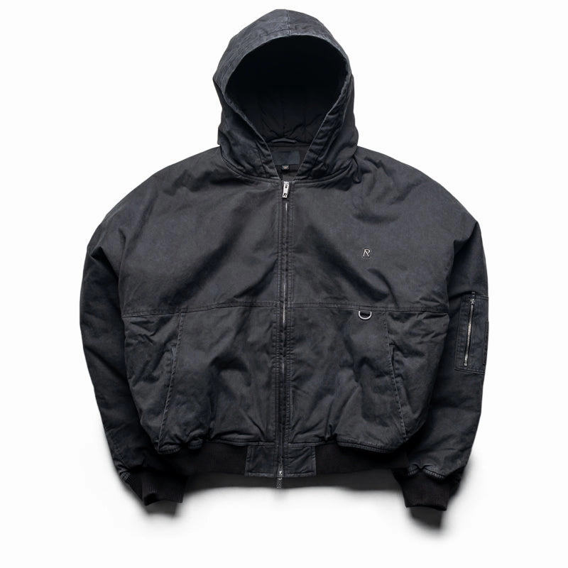 Represent Hooded Bomber - Washed Black Commute