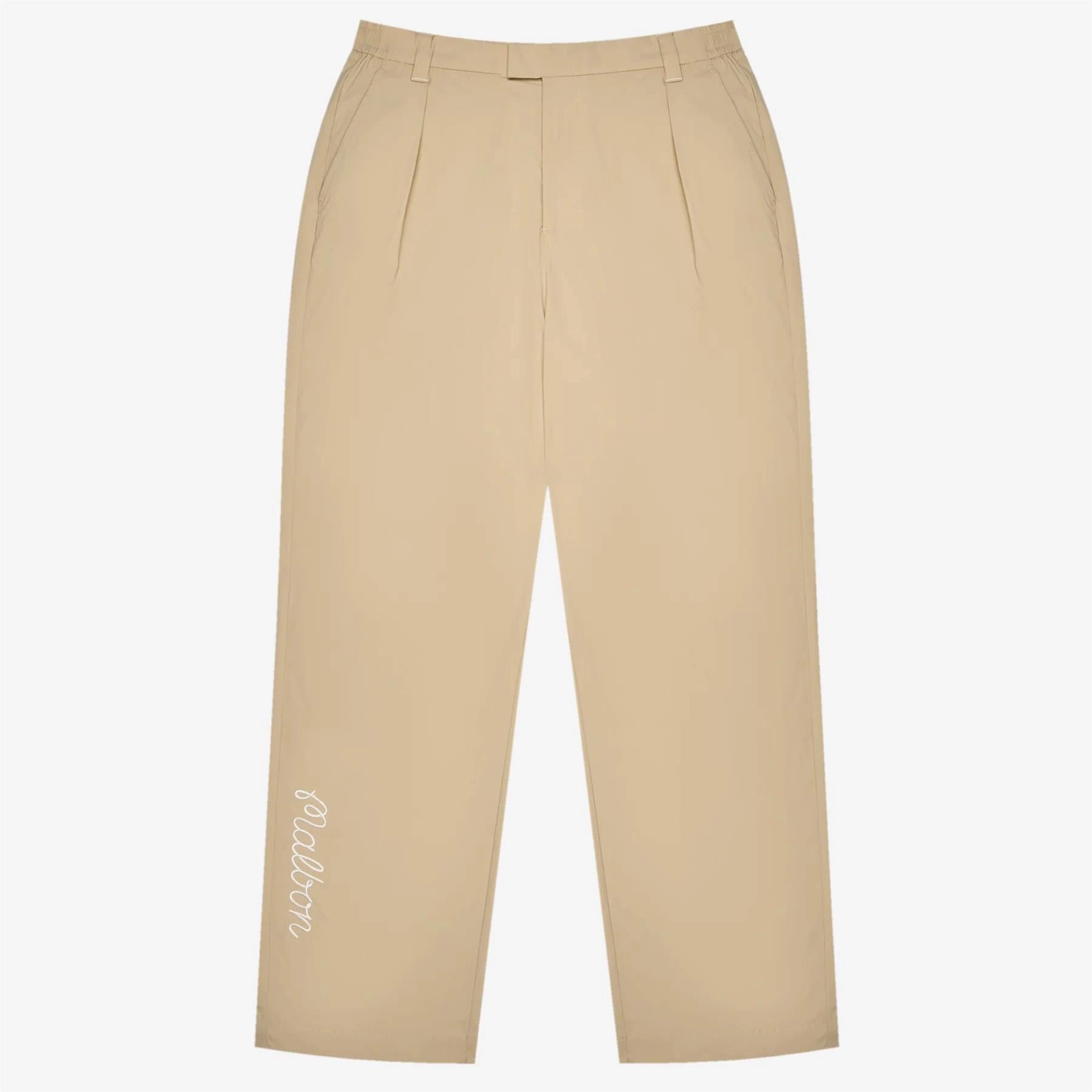 Magnolia Pleated Trousers Khaki Non Slip Waistband