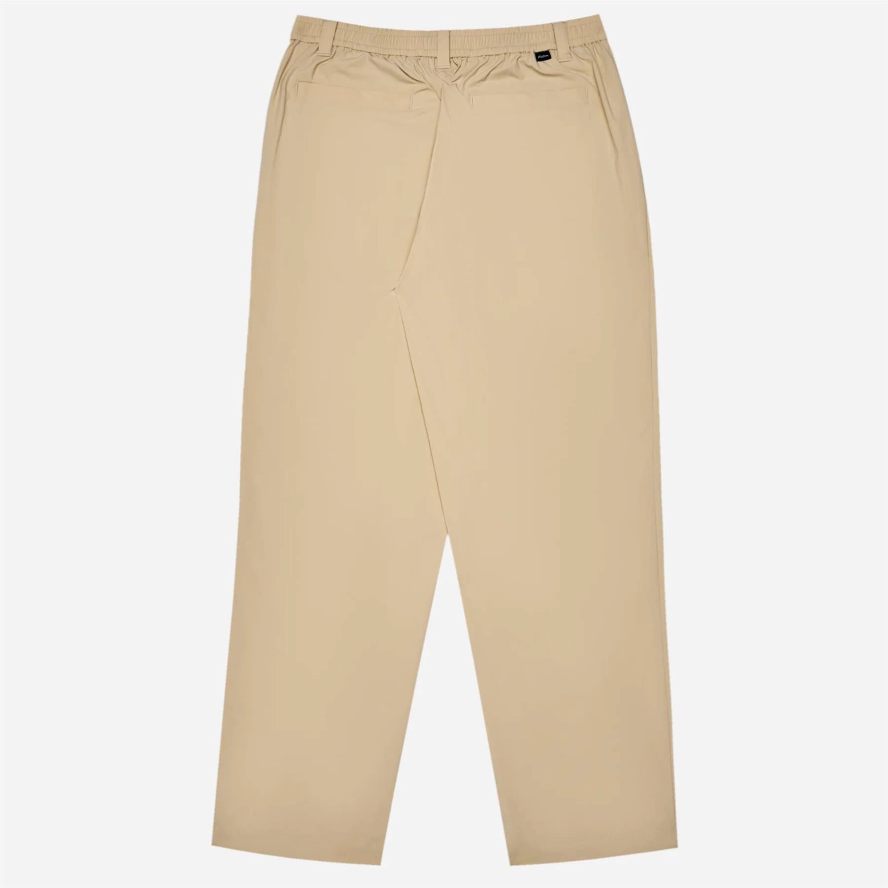 Non Irritating Seams RecyclablePackaging Magnolia Pleated Trousers Khaki