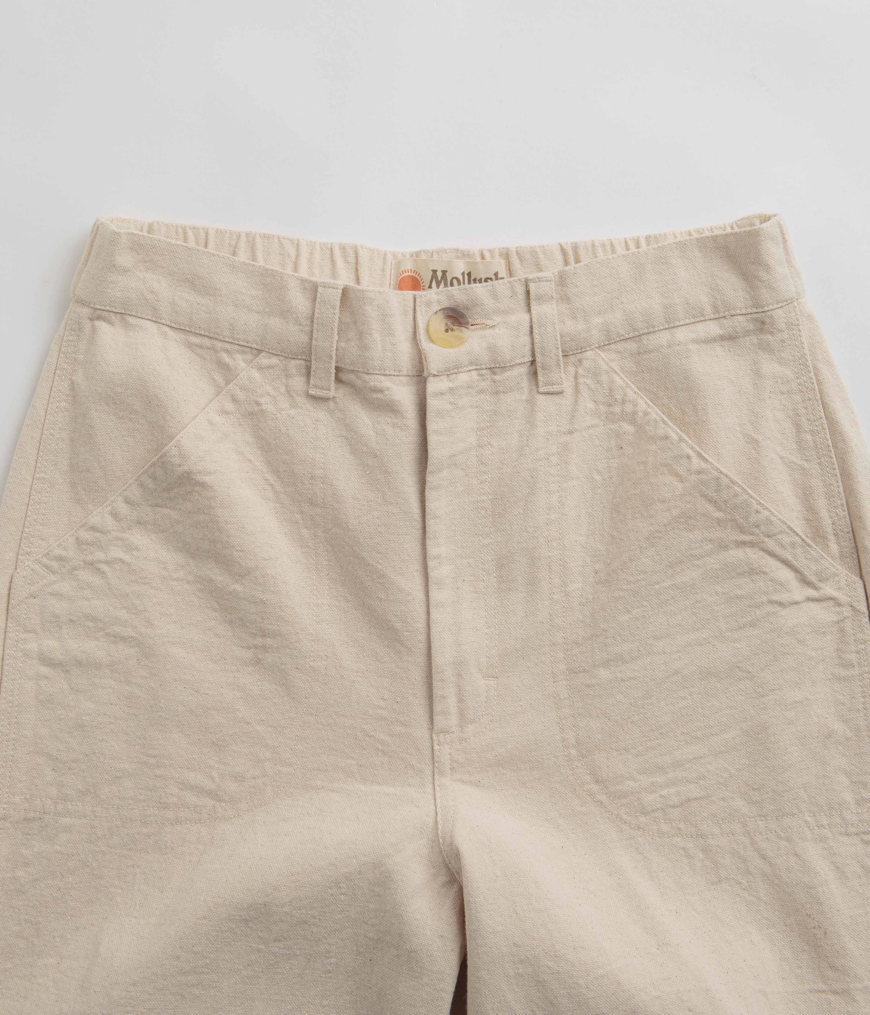 Mollusk Womens Painter Pants - Natural Sustainable Material Blend Stay Flexible