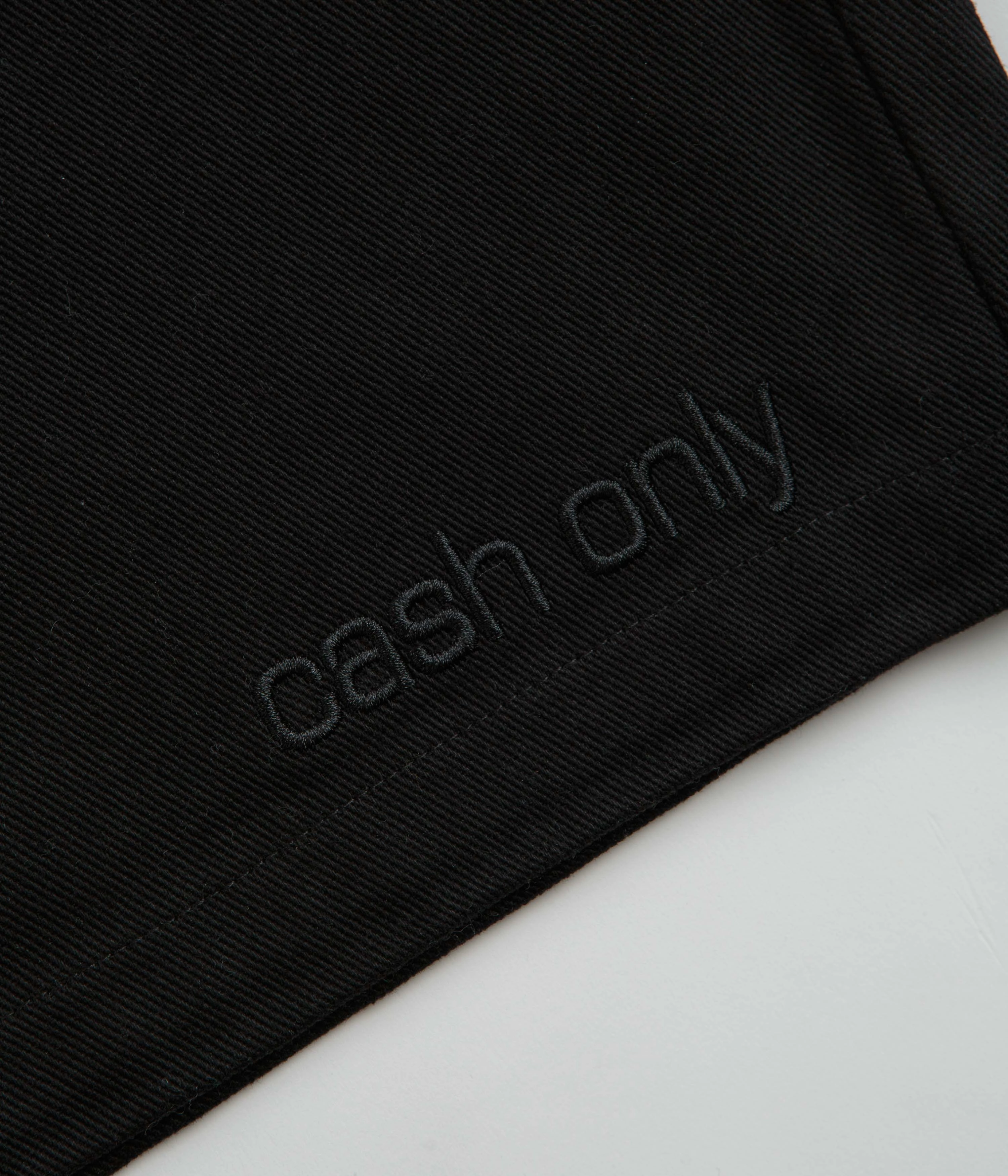 Ombre effect Layered Hem Detail Cash Only Halfway Shorts - Black