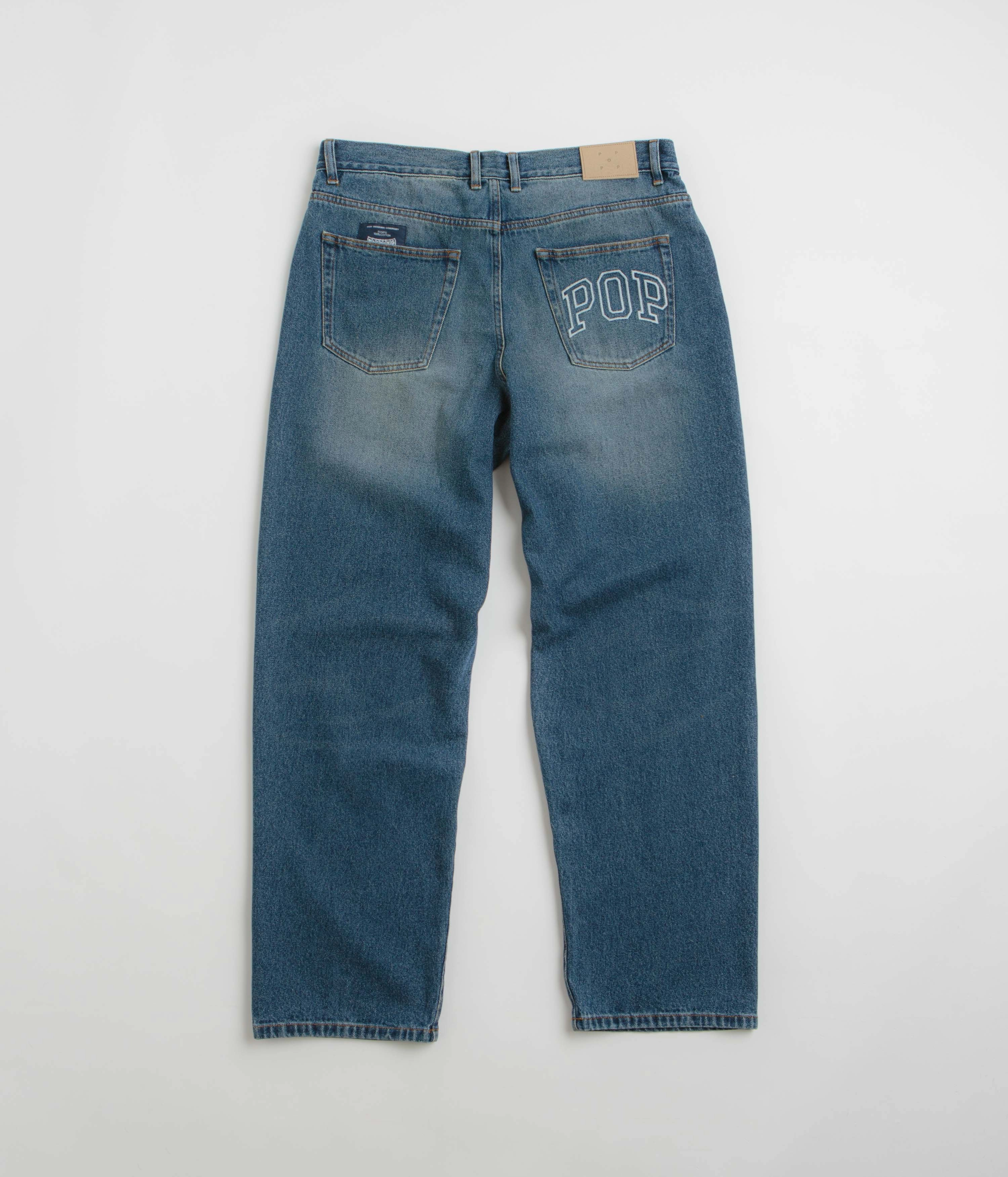Pop Trading Company DRS Pants - Washed Denim MachineWashableFabric Tagless label