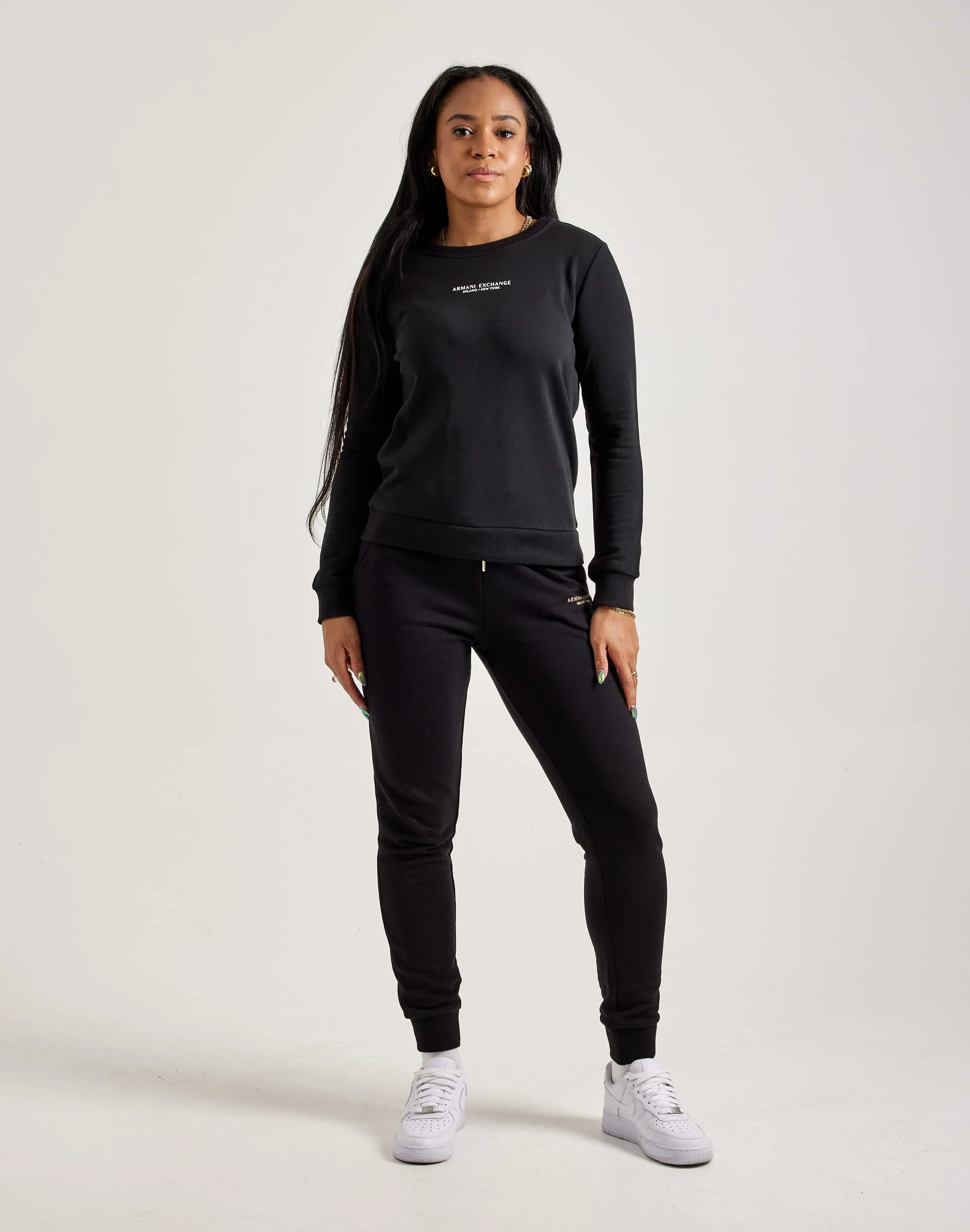 ElasticCuffDesign Armani Exchange Milano NY Crewneck Sweatshirt