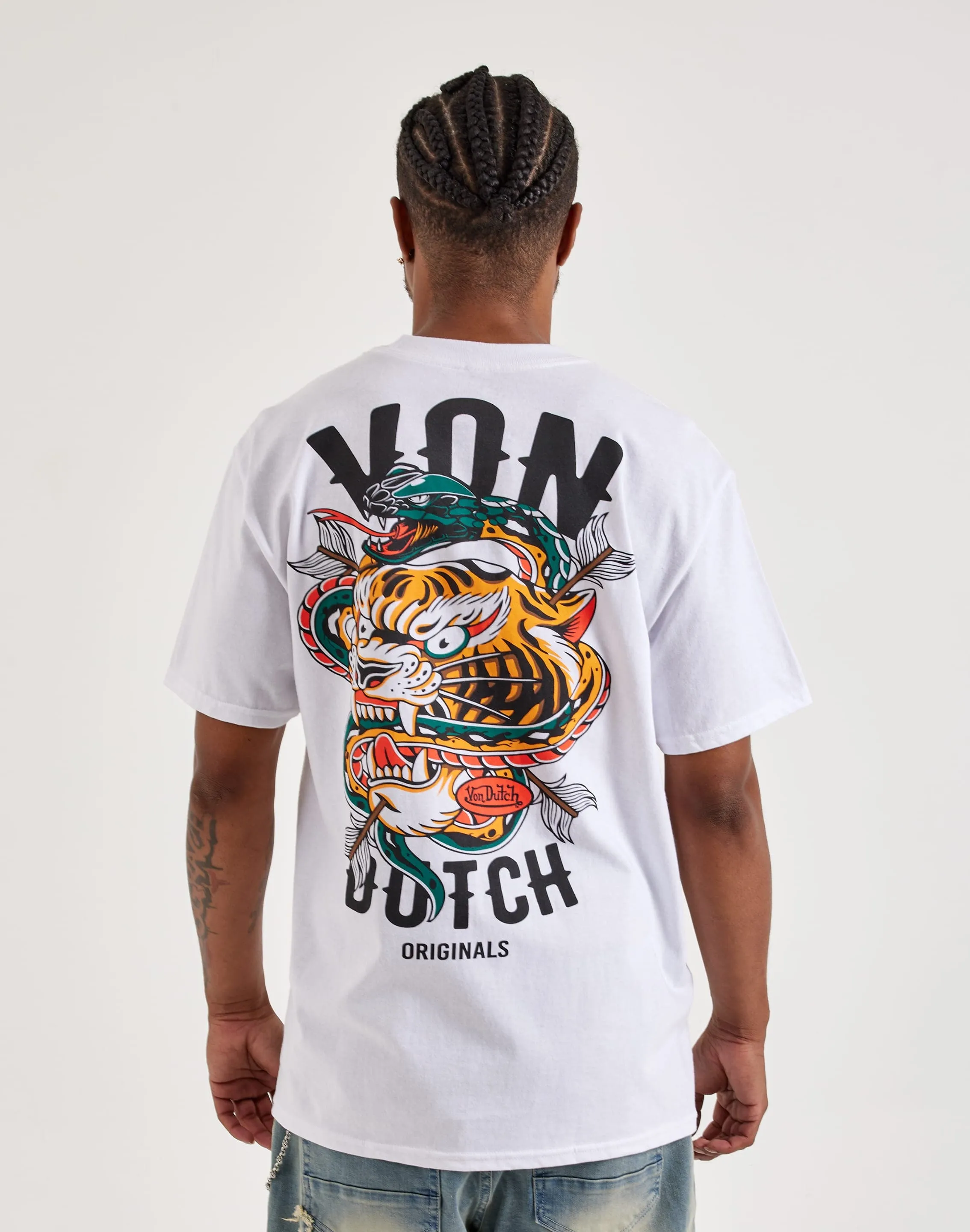 NonSlip Grips Von Dutch Tiger Snake Tee