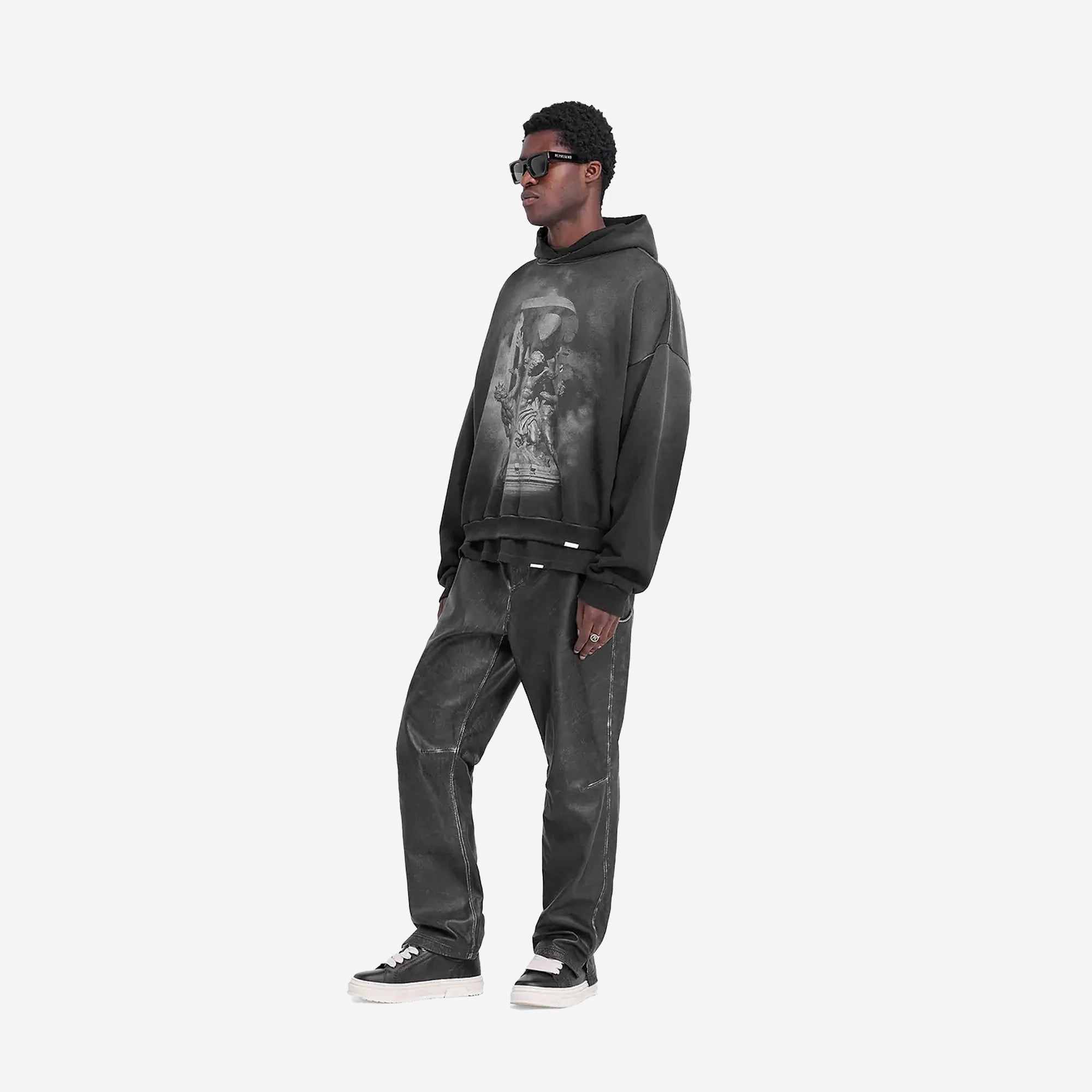 ZeroRestrictionMobility Represent | ATLAS HOODIE { STAINED BLACK