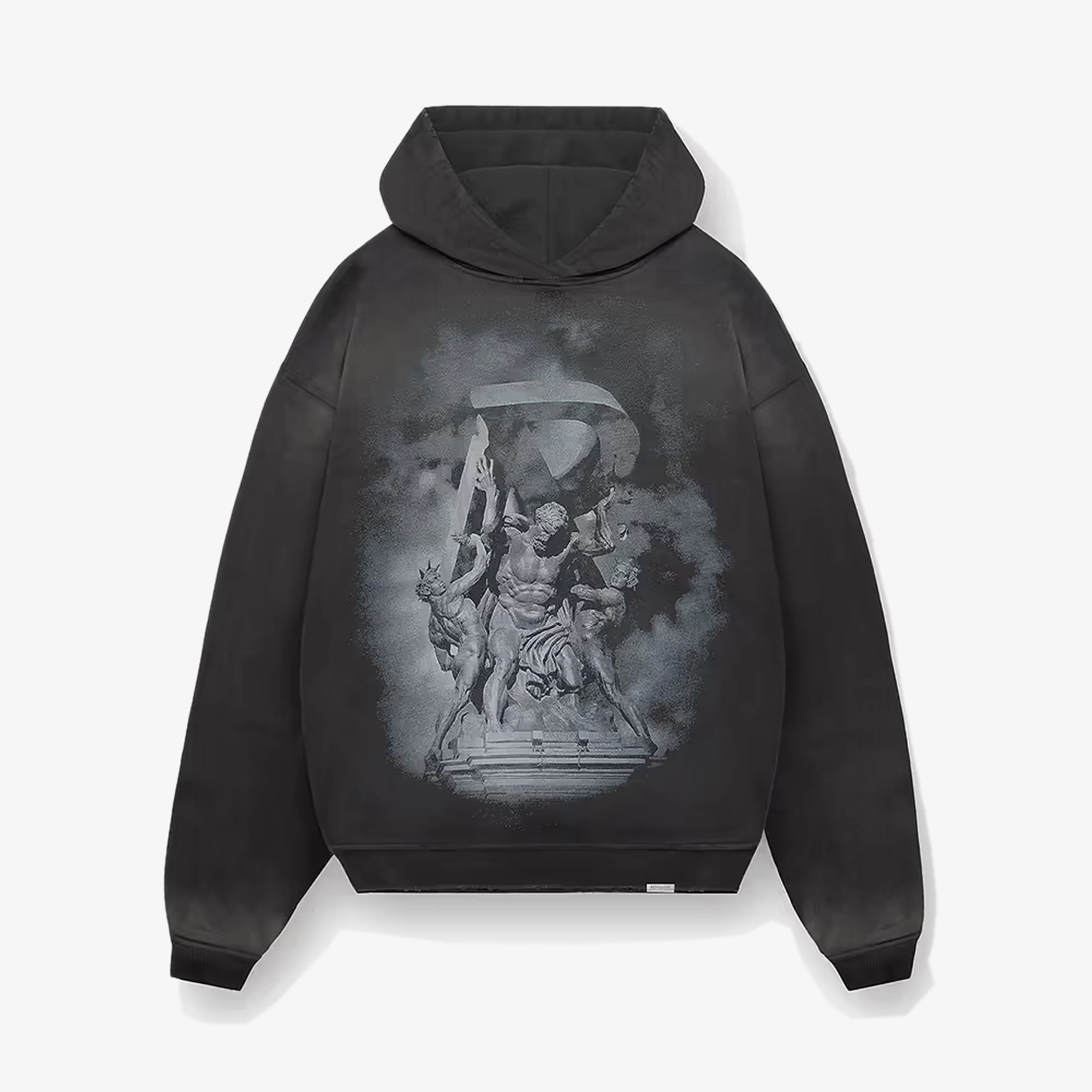 Represent | ATLAS HOODIE { STAINED BLACK Durable Reinforcements