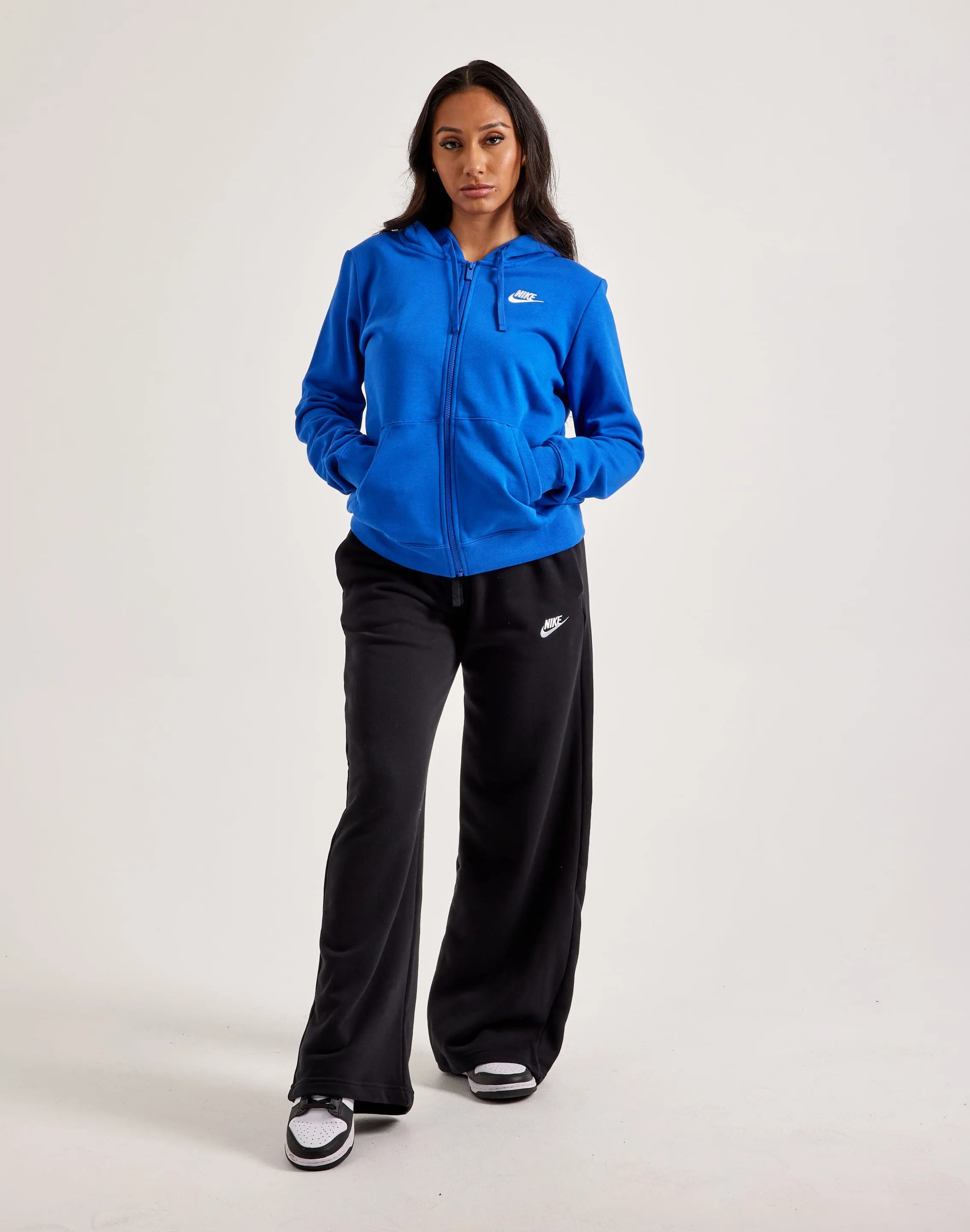 Nike Club Fleece Full-Zip Hoodie StainResistant Fabric Skin Hug