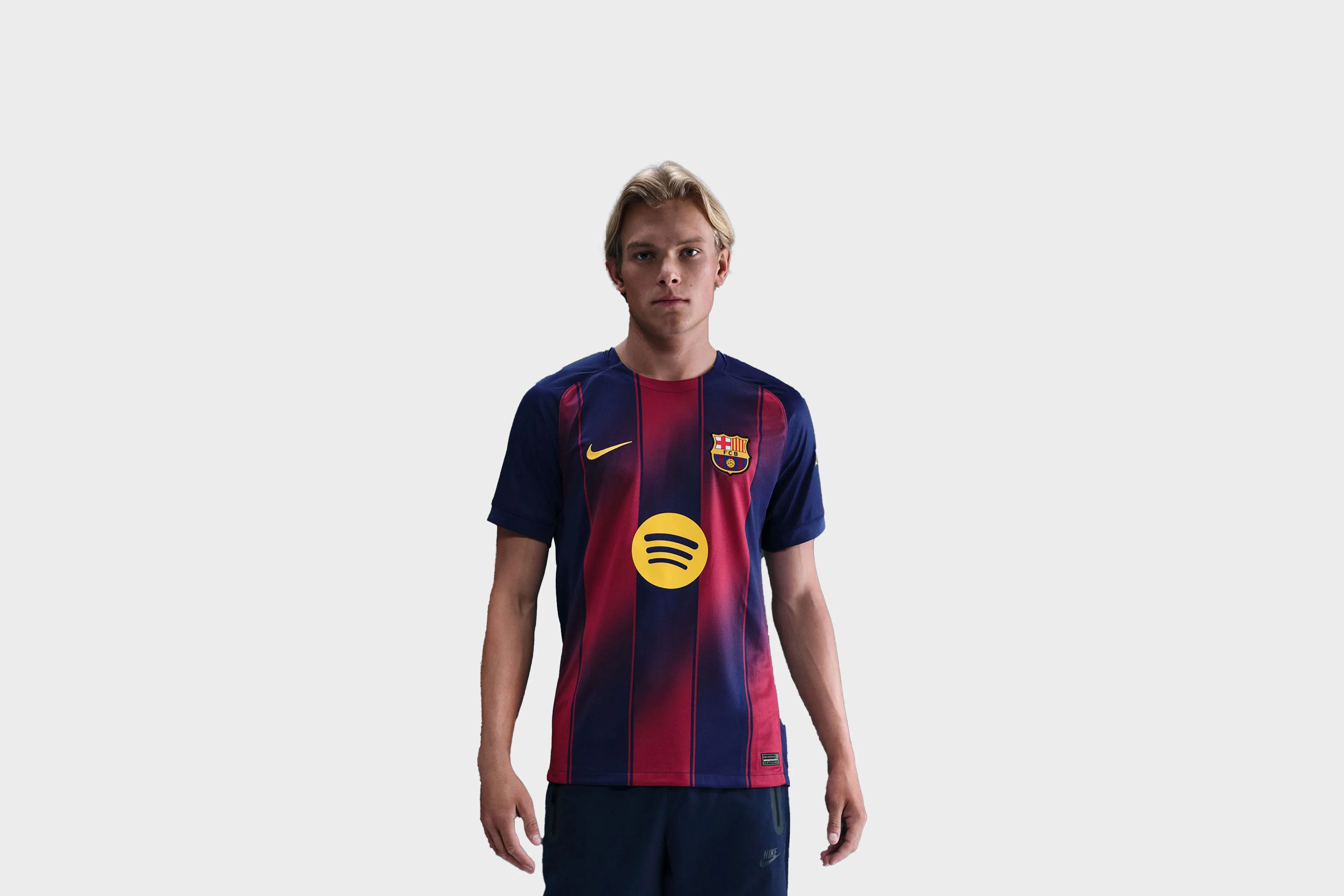 Ergonomic Cut HighDurabilityClothing Nike Dri-FIT Barcelona Home Jersey (Red/Blue)