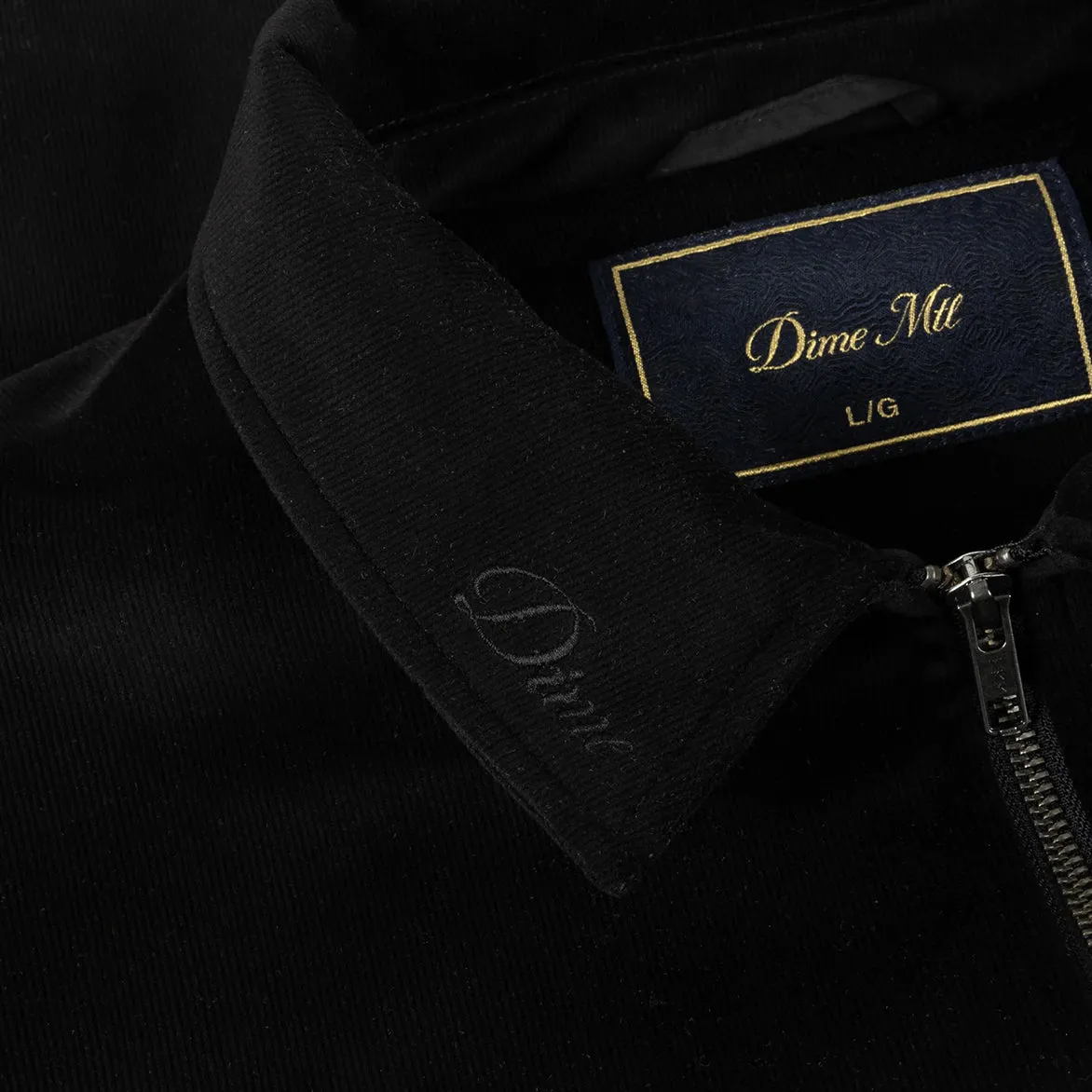 NonRestrictiveCut CORD ZIP JACKET - BLACK