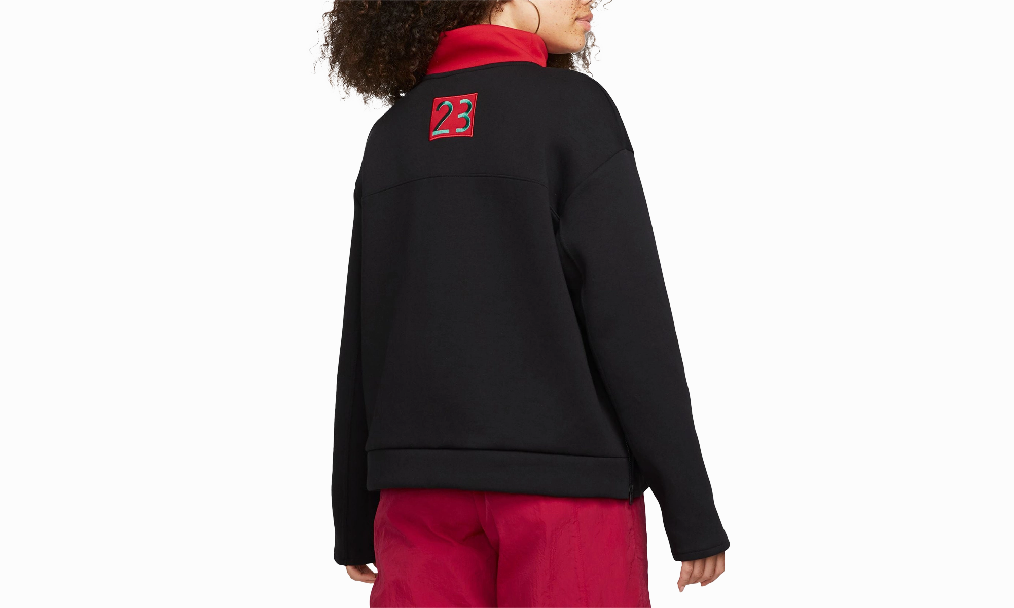 StretchFree Jordan x Nina Chanel Abney Women's Funnel Neck Top "Black"