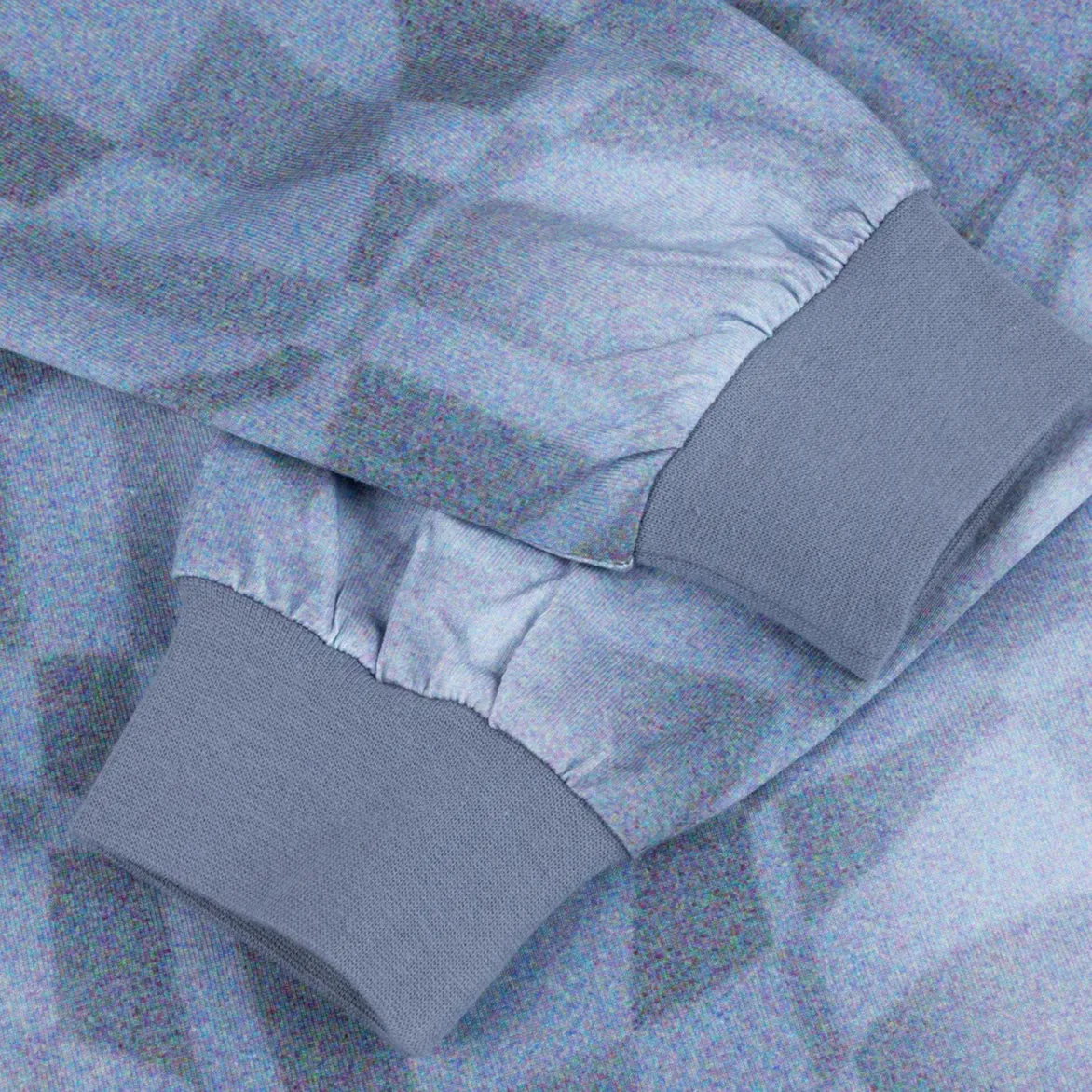 ABSTRACT LS SHIRT - STATIC BLUE AntiPillingCloth AntiOdor Fabric