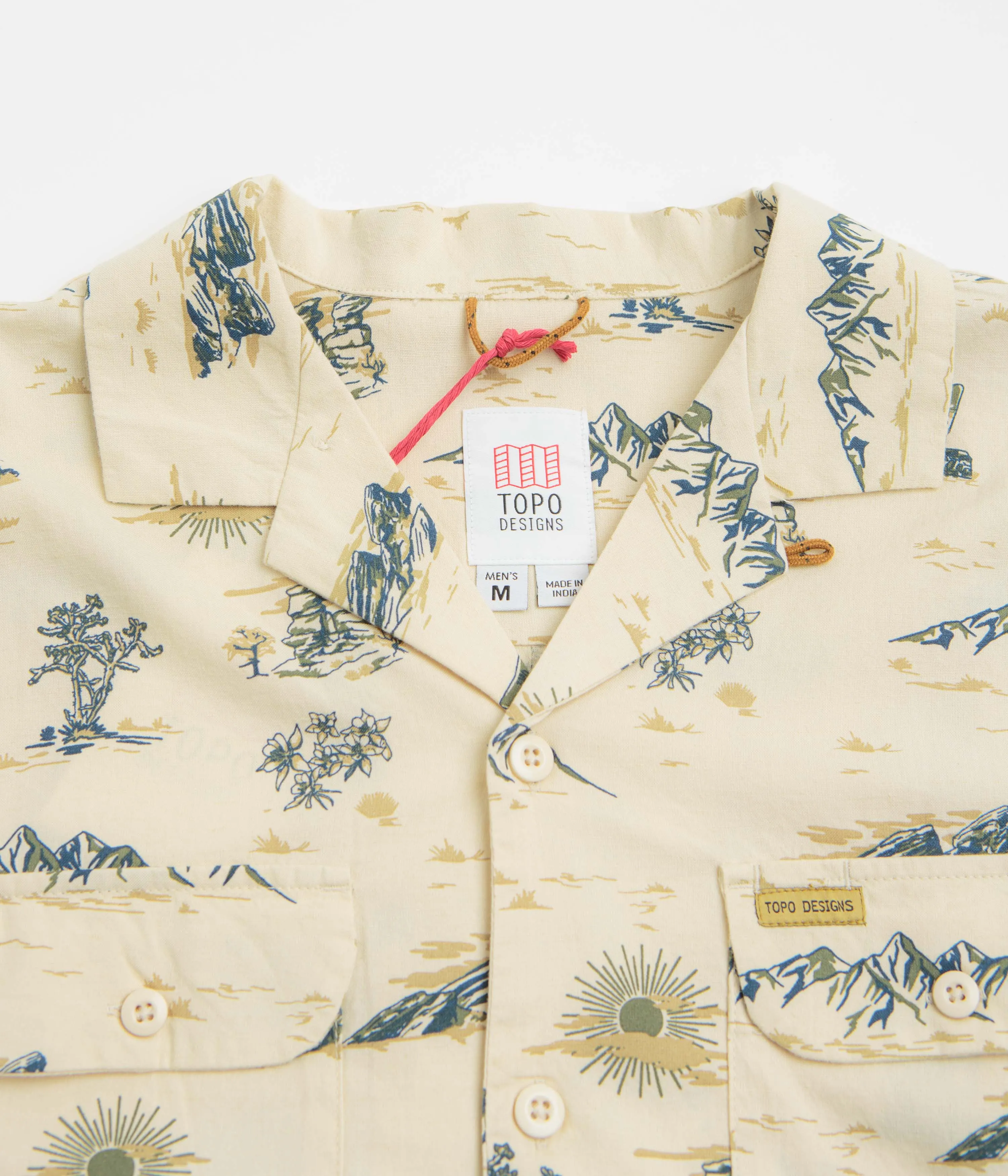 Topo Designs Daytripper Short Sleeve Shirt - Westbound Cuffed hem