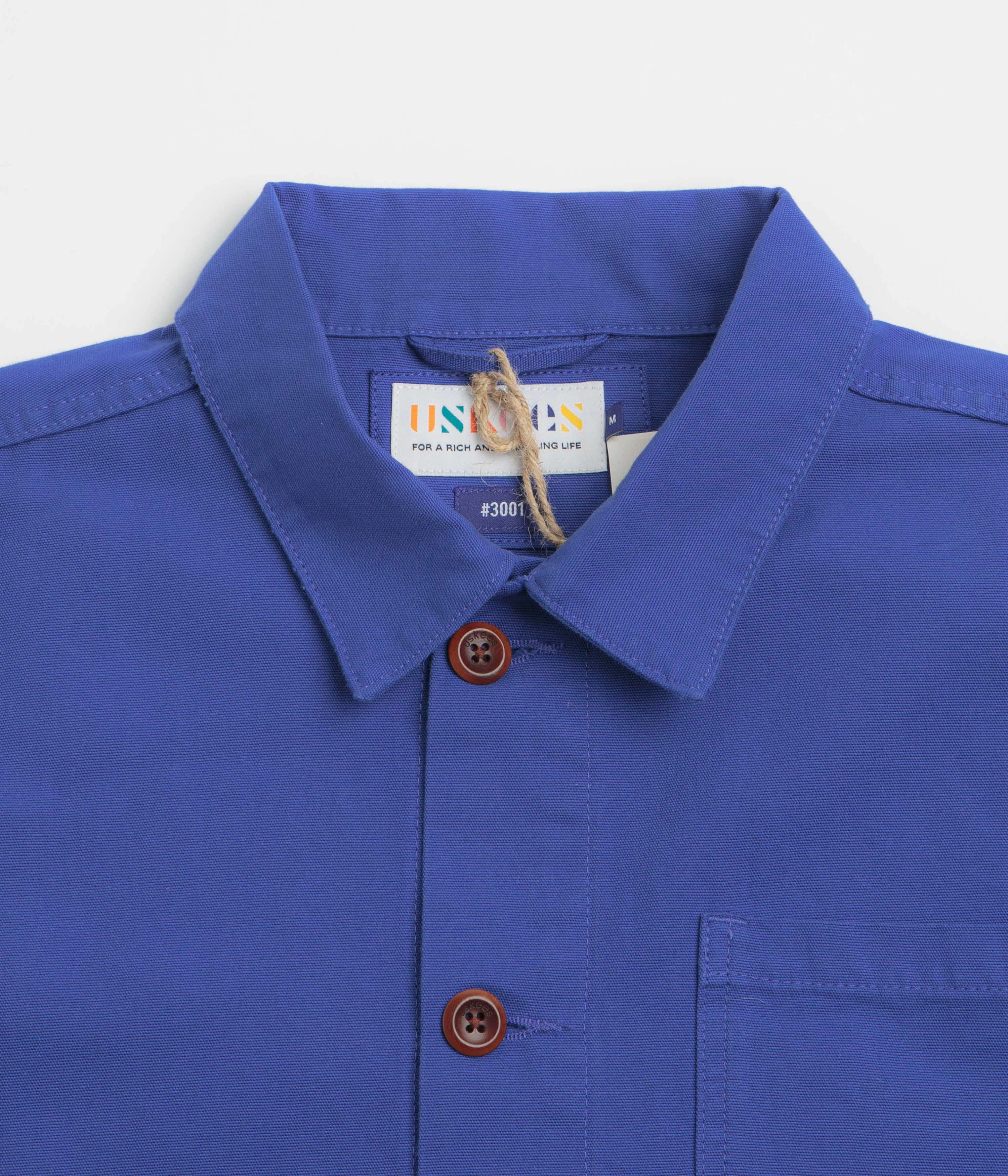 Casual Edge Publish Uskees 3001 Buttoned Overshirt - Ultra Blue