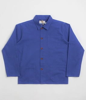 Uskees 3001 Buttoned Overshirt - Ultra Blue anti static Circulate