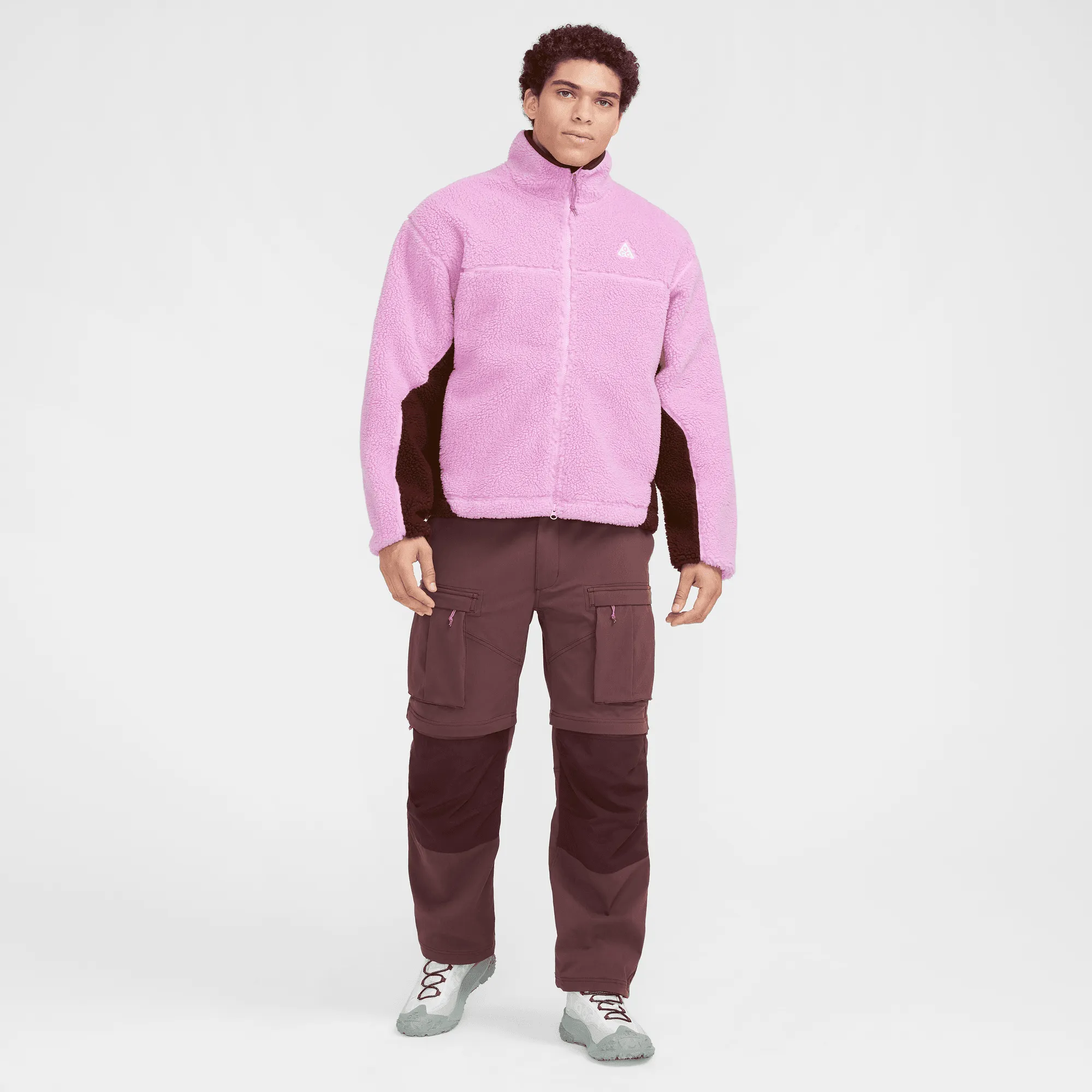 ACG "CANWELL GLACIER" WINDPROOF JACKET - BEYOND PINK/ BURGUNDY CRUSH Vacation Mood