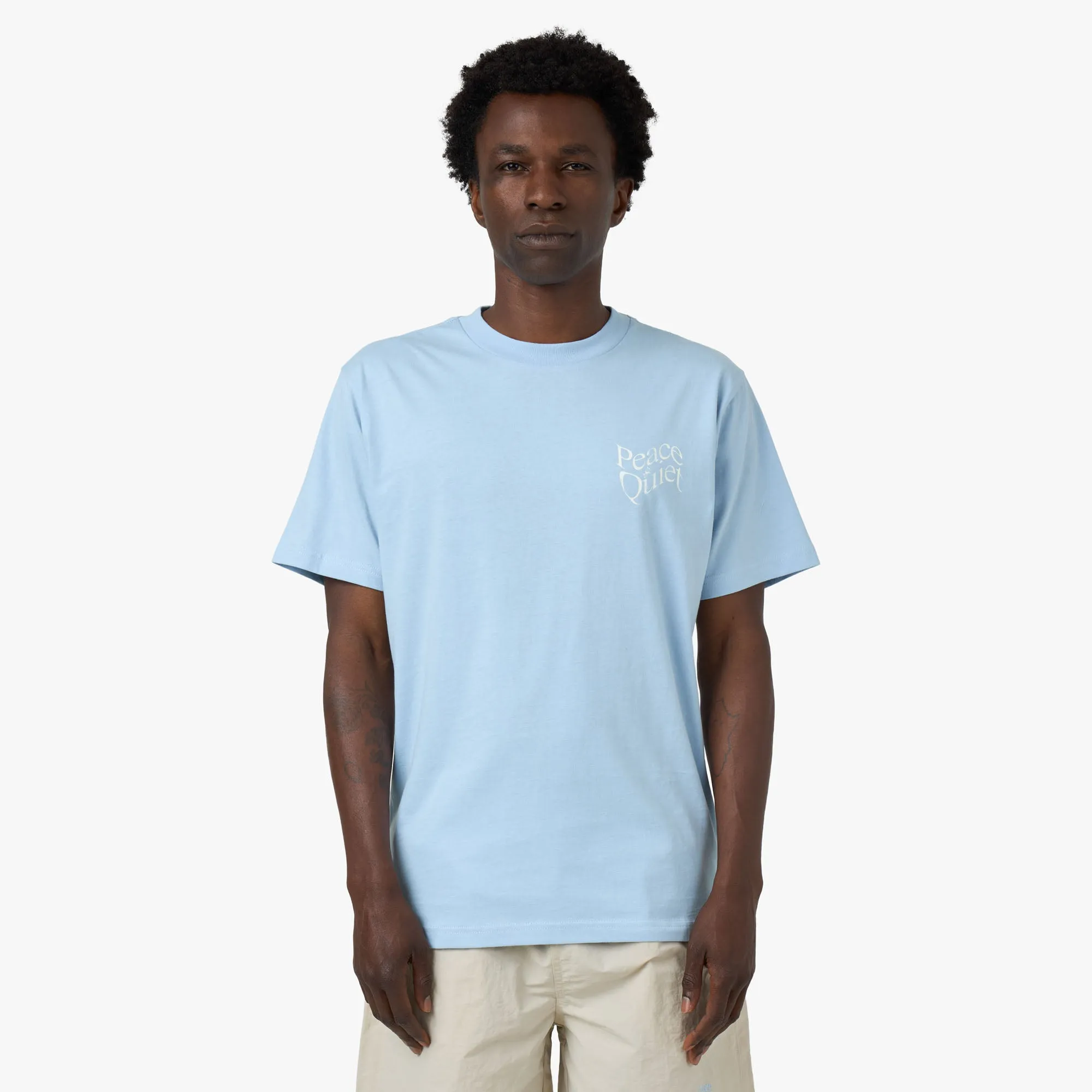 conference venue Museum Of Peace & Quiet Wordmark T-Shirt / Baby Blue