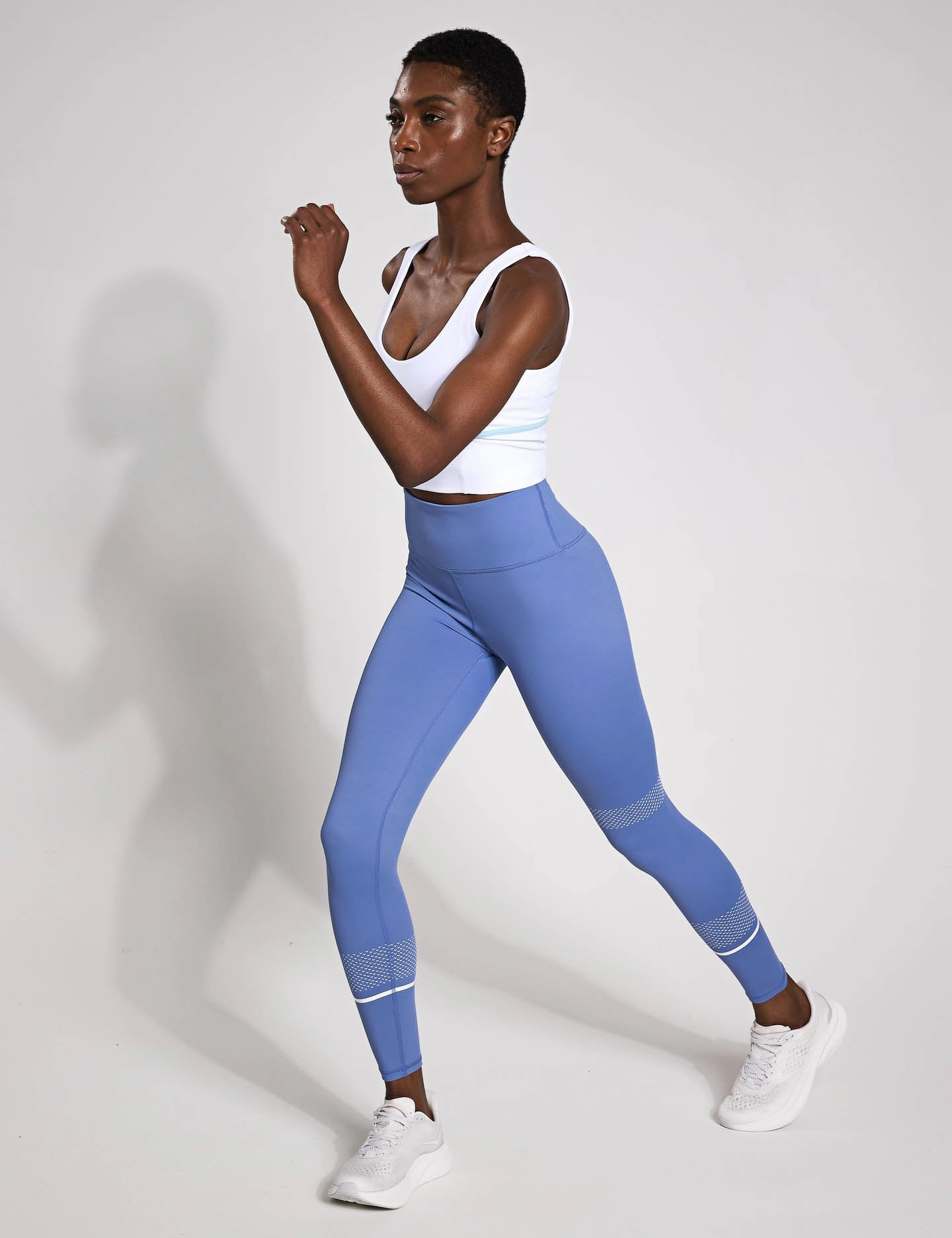 Wrinkle Resistant Luxury Choice Active Lifestyle Dance Practice Activate Full Length Legging - Dusty Blue