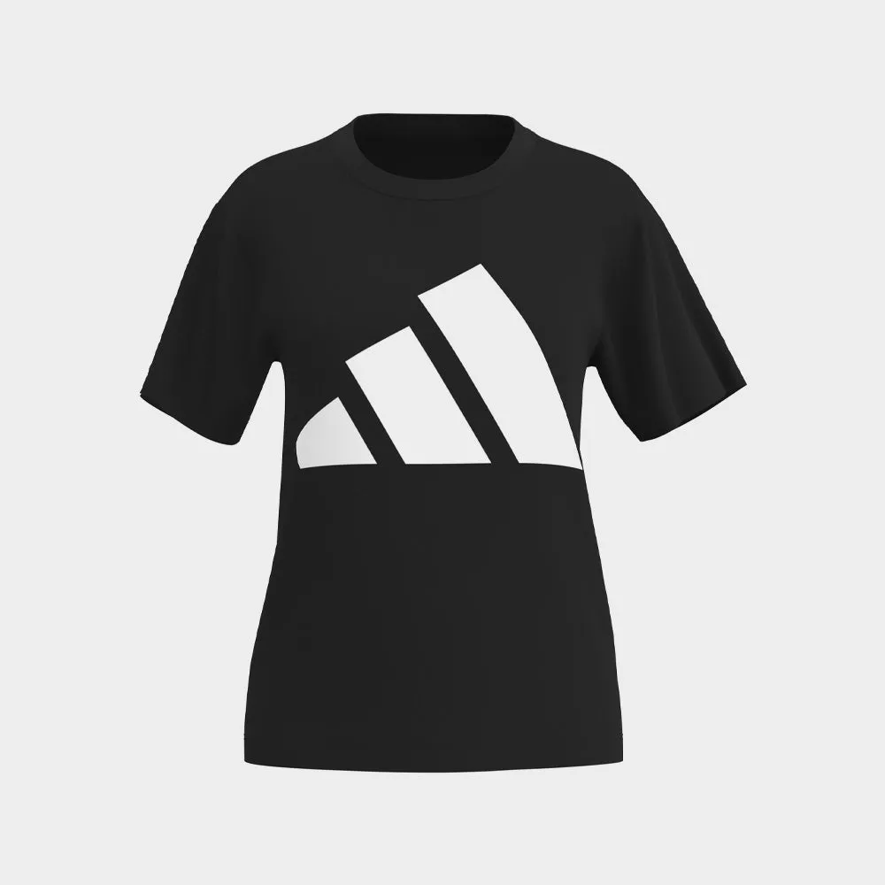 SweatAbsorbingTexture Joy Ease Adidas Womens Essentials Big Logo Cotton Tee Black