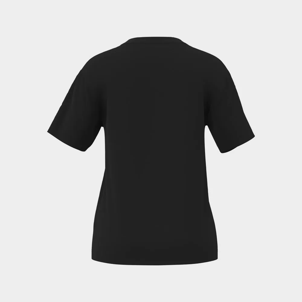 Street Edge Adidas Womens Essentials Big Logo Cotton Tee Black