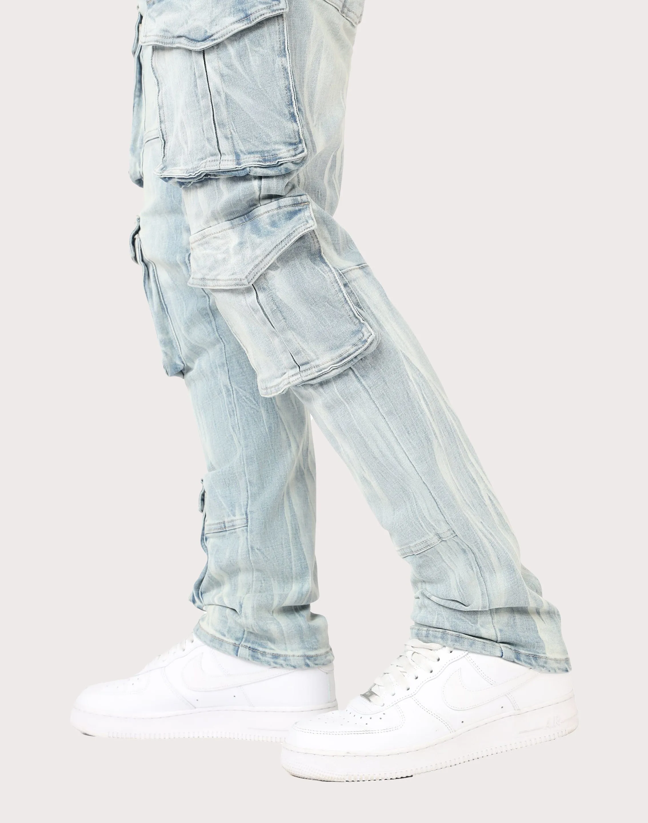 OdorControlTech Smart Glow Grindhouse Cargo Slim Fit Jeans