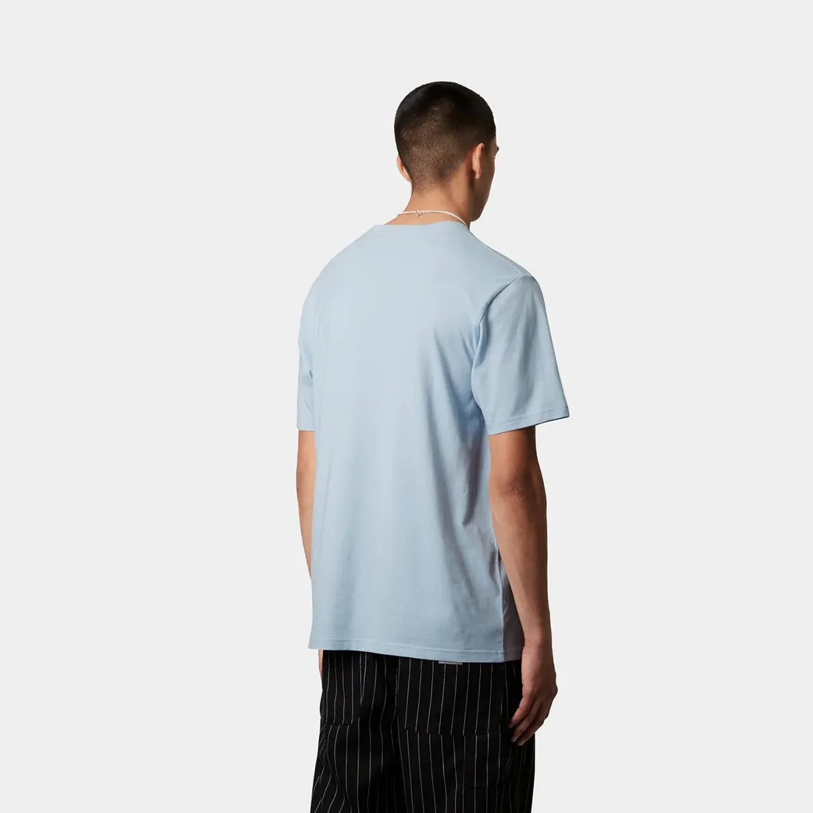 SS POCKET T-SHIRT - AIR SKY Wrinklefree MoistureWicking